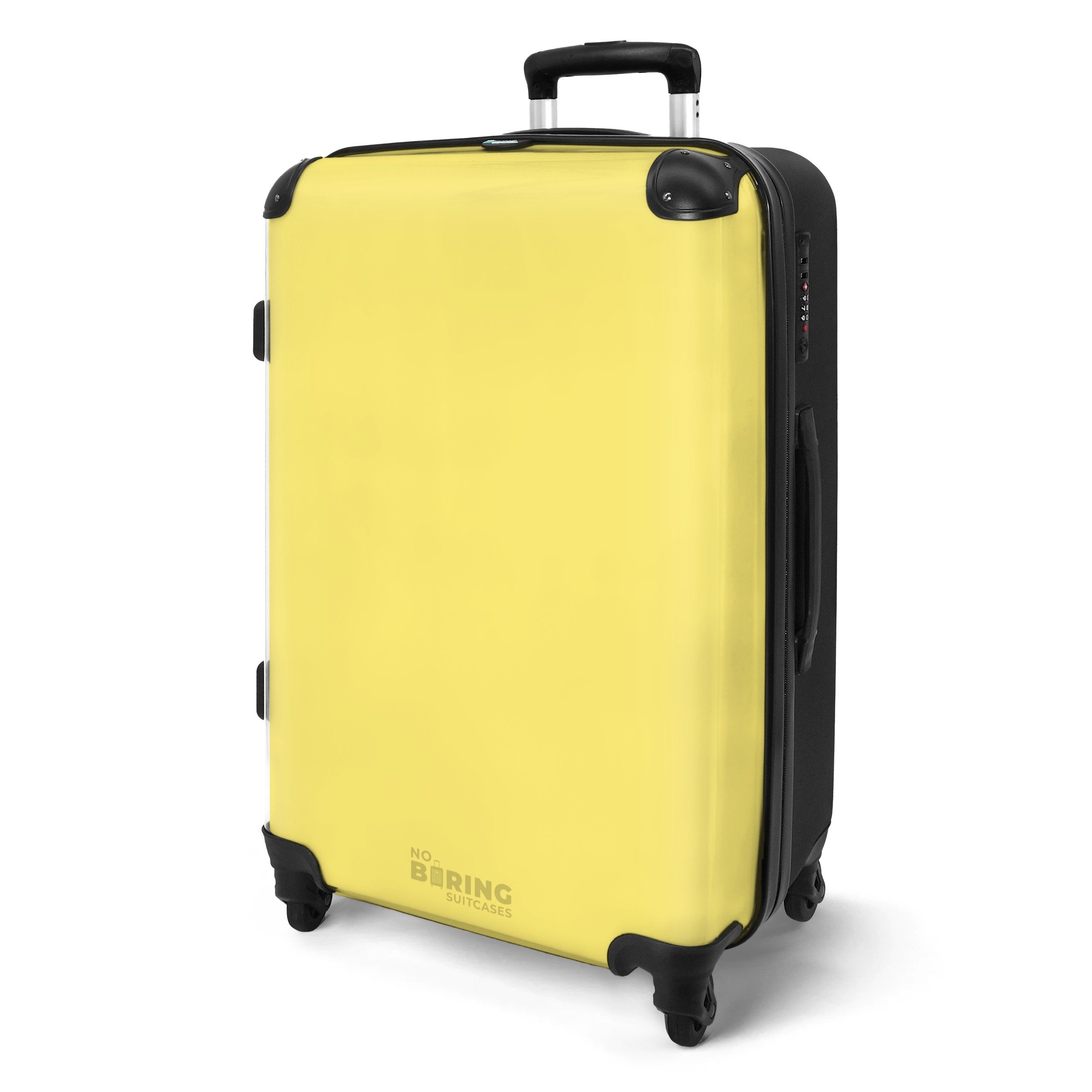 NoBoringSuitcases.com© Hartschalen-Trolley Pastellgelb 67 cm - günstig online kaufen