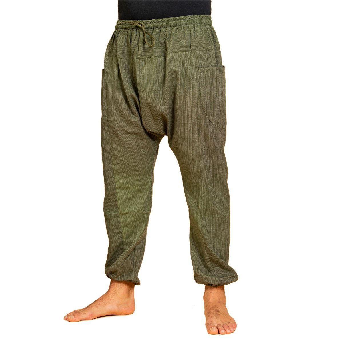 Relaxhose Chillhose Lini lockere Boho Hose aus 100% Baumwolle bequem und in