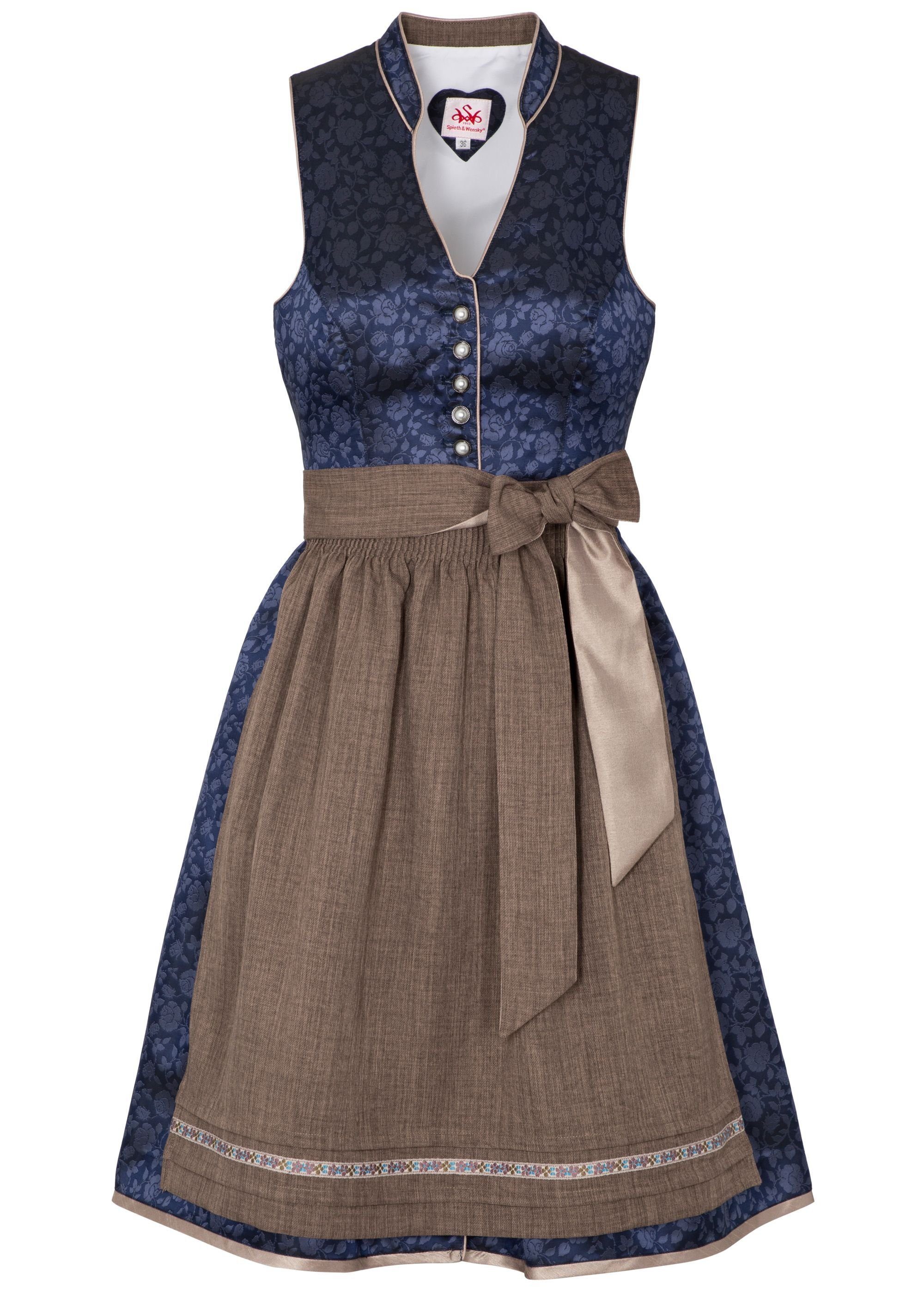 Wensky Dirndl Werny Dirndl & midi Spieth d,blau/braun