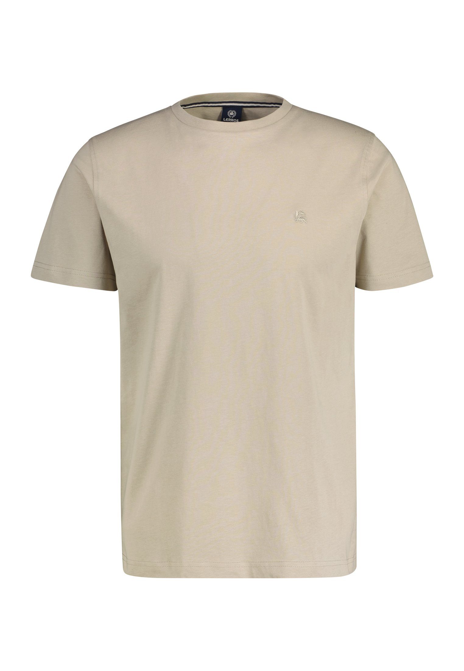 LERROS T-Shirt LERROS T-Shirt mit Rundhalsausschnitt SOFT STONE