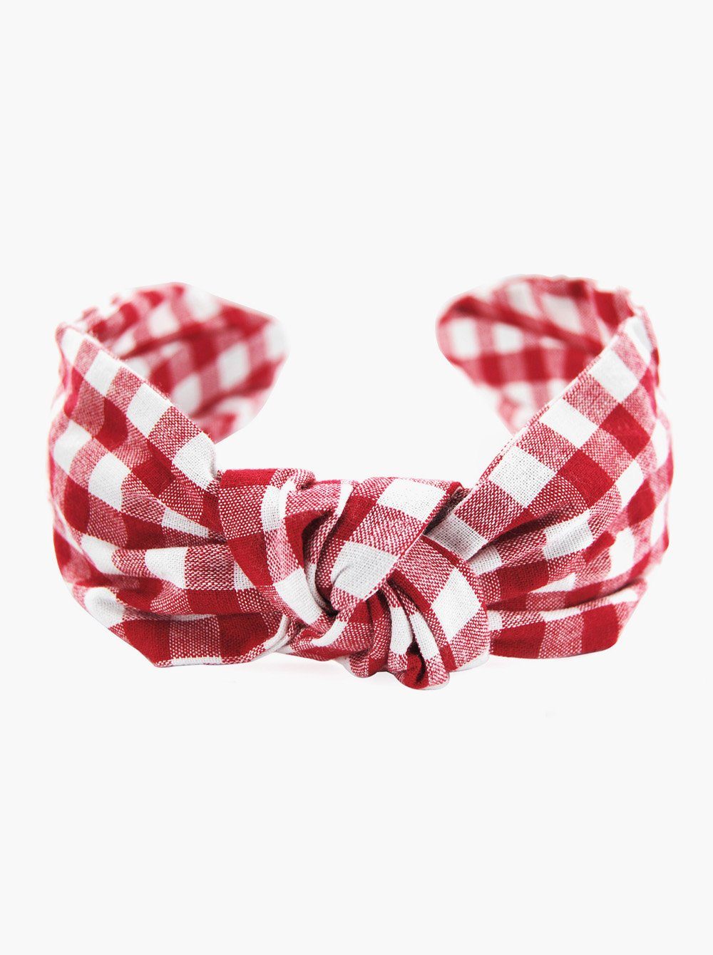 axy Haarreif Haarreif mit Knoten Vintage Look Kariert Haarreif, Premium Haareifen Haarband