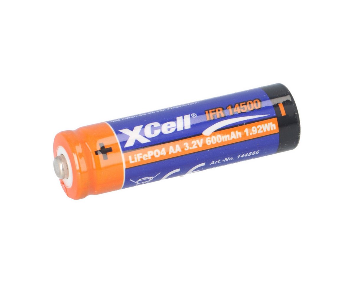 XCell XCell IFR 14500 AA Solar Akku LiFePO4 3,2V 600mAh Akku