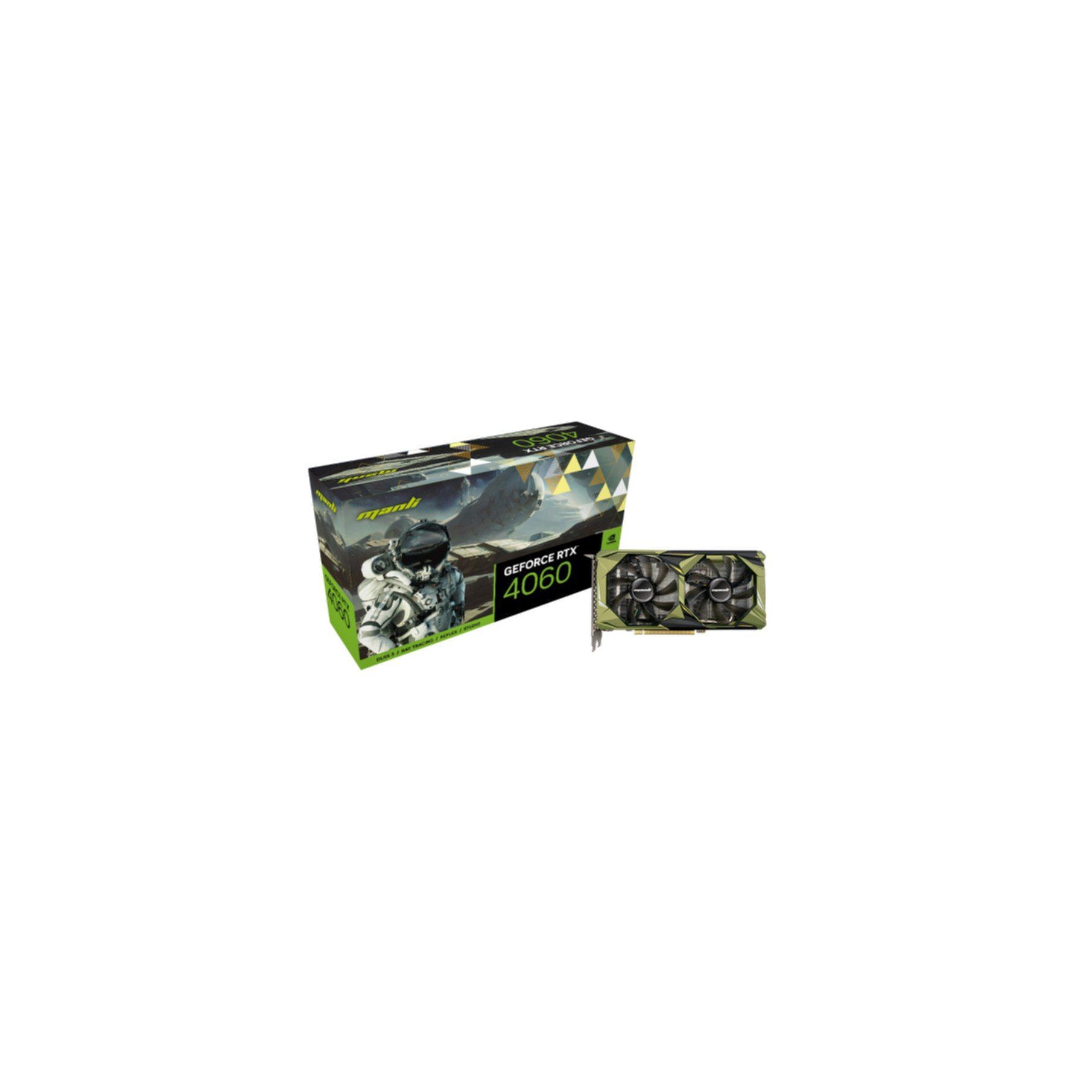 Manli VGA Man GeForce RTX 4060 8GB Twin Grafikkarte