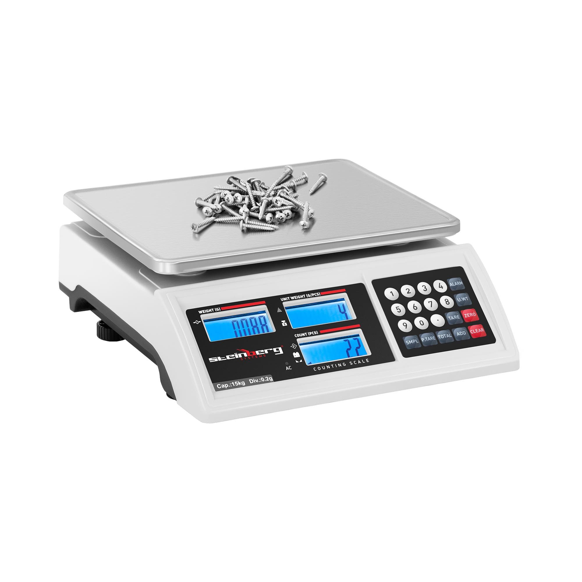 Steinberg Systems Präzisionswaage Zählwaage 15 kg / 0,2 g Inventurwaage Referenzwaage Stückzählwaage