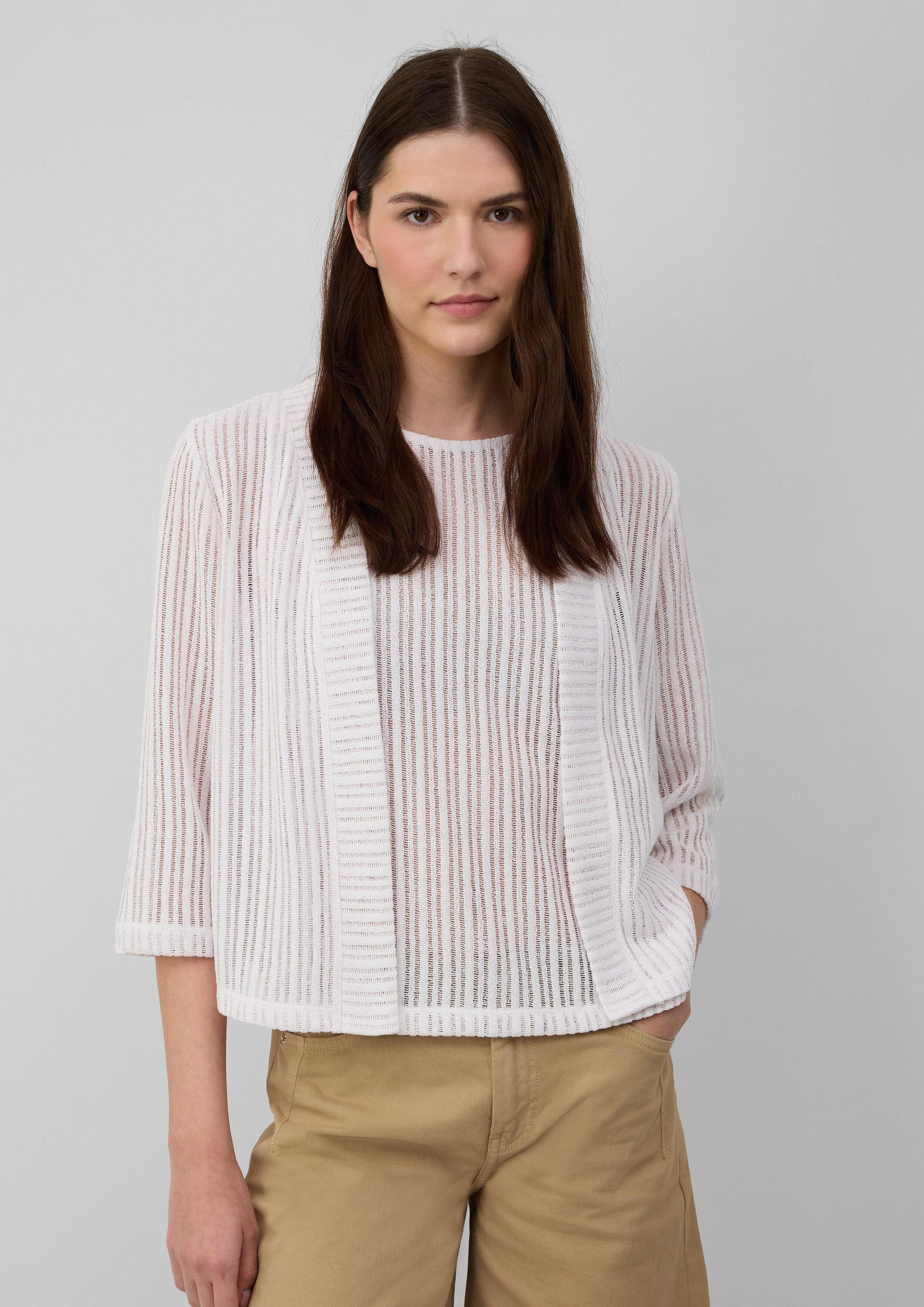 s.Oliver Cardigan Indoor-Jacke Sommerlicher Cardigan im Relaxed Fit mit 3/4 günstig online kaufen