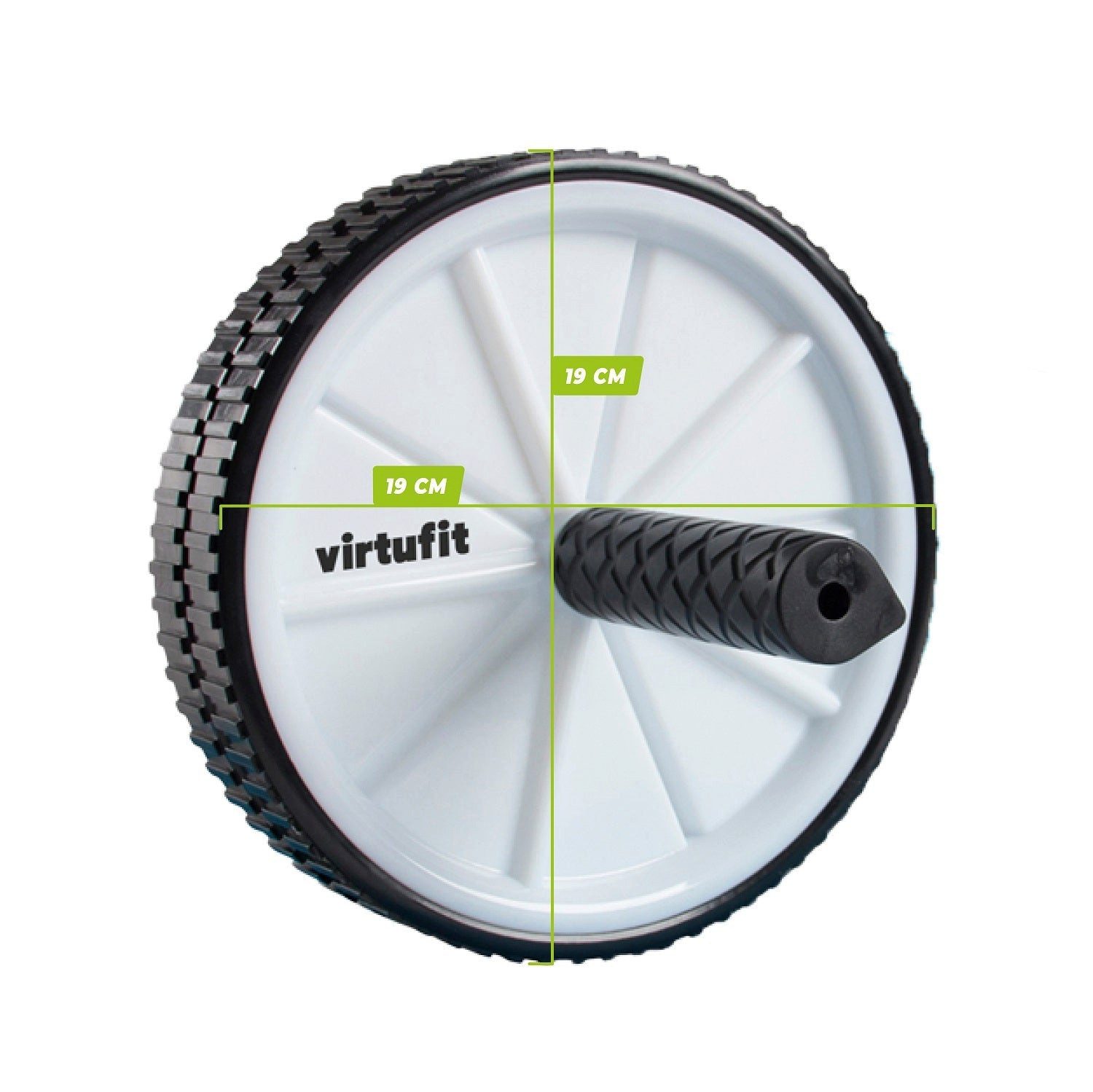 VirtuFit Core Wheel VirtuFit Doppel-Bauchmuskelrad Ab Wheel mit ergonomischen Griffen