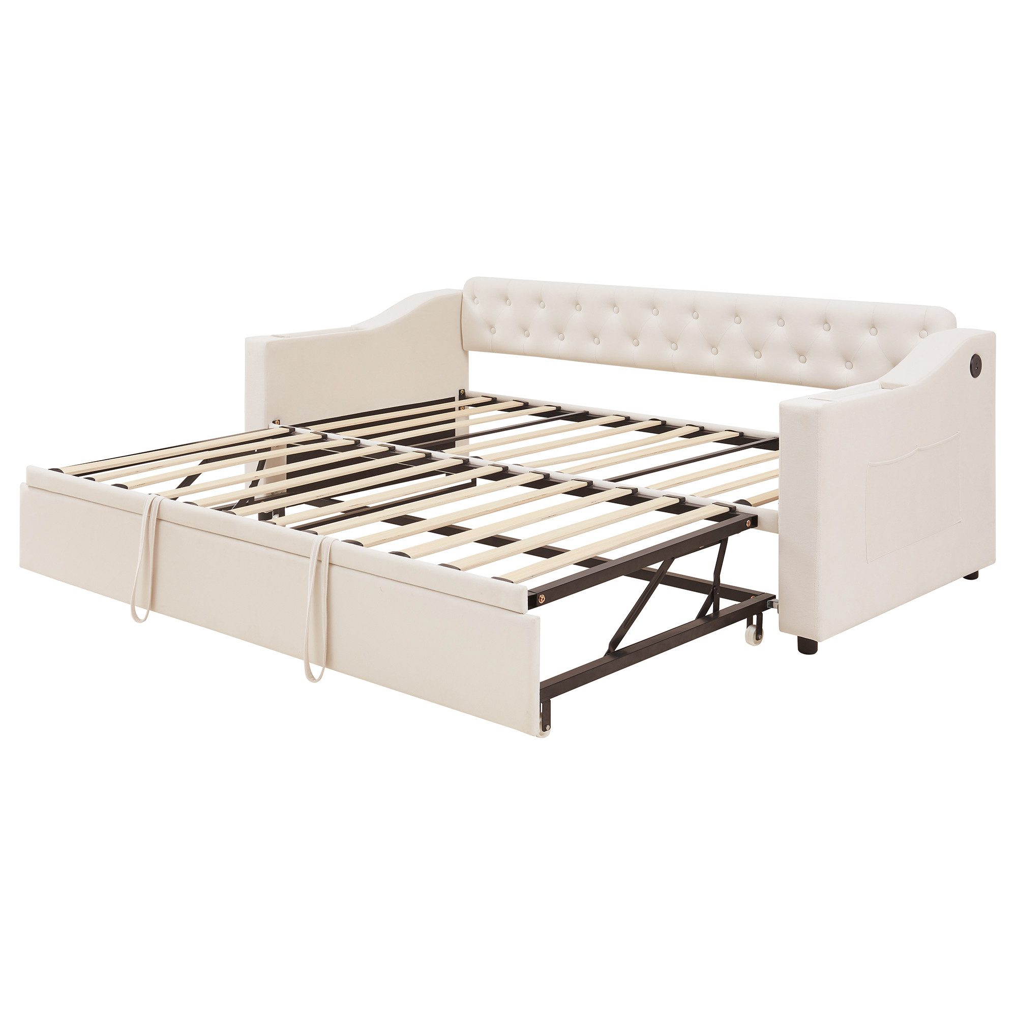REDOM Polsterbett Doppelbett Schlafsofa (90/180x190 cm günstig online kaufen