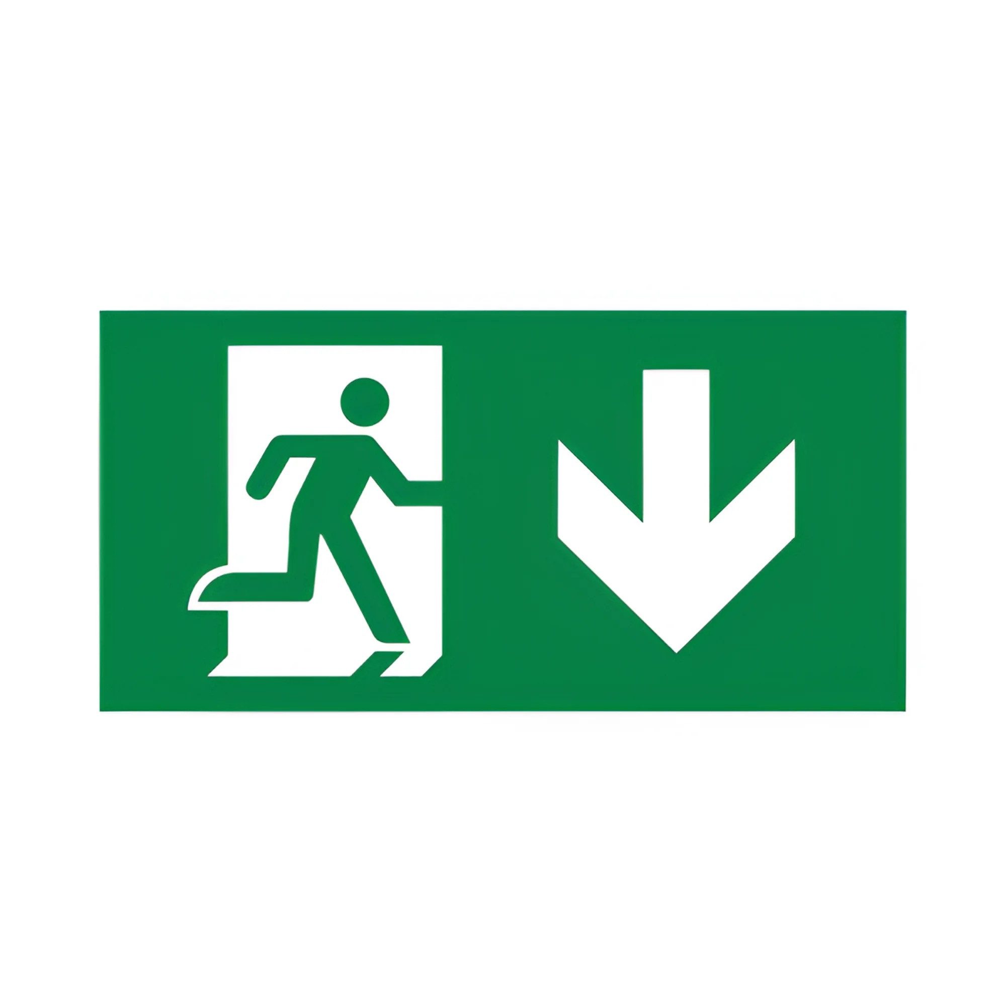 Braytron Hinweisschild Einlegeschild Ersatzschild für Notleuchte Fluchtweg Notausgang PVC, (1 St), Einlegeschild / Wechselschild 260 x 128 mm