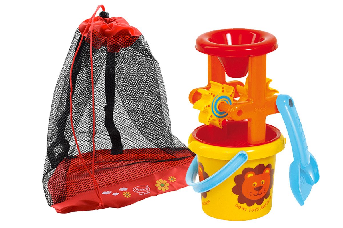 GOWI Sandform-Set Mühle, (mit GOWI Rucksack, 4-tlg)