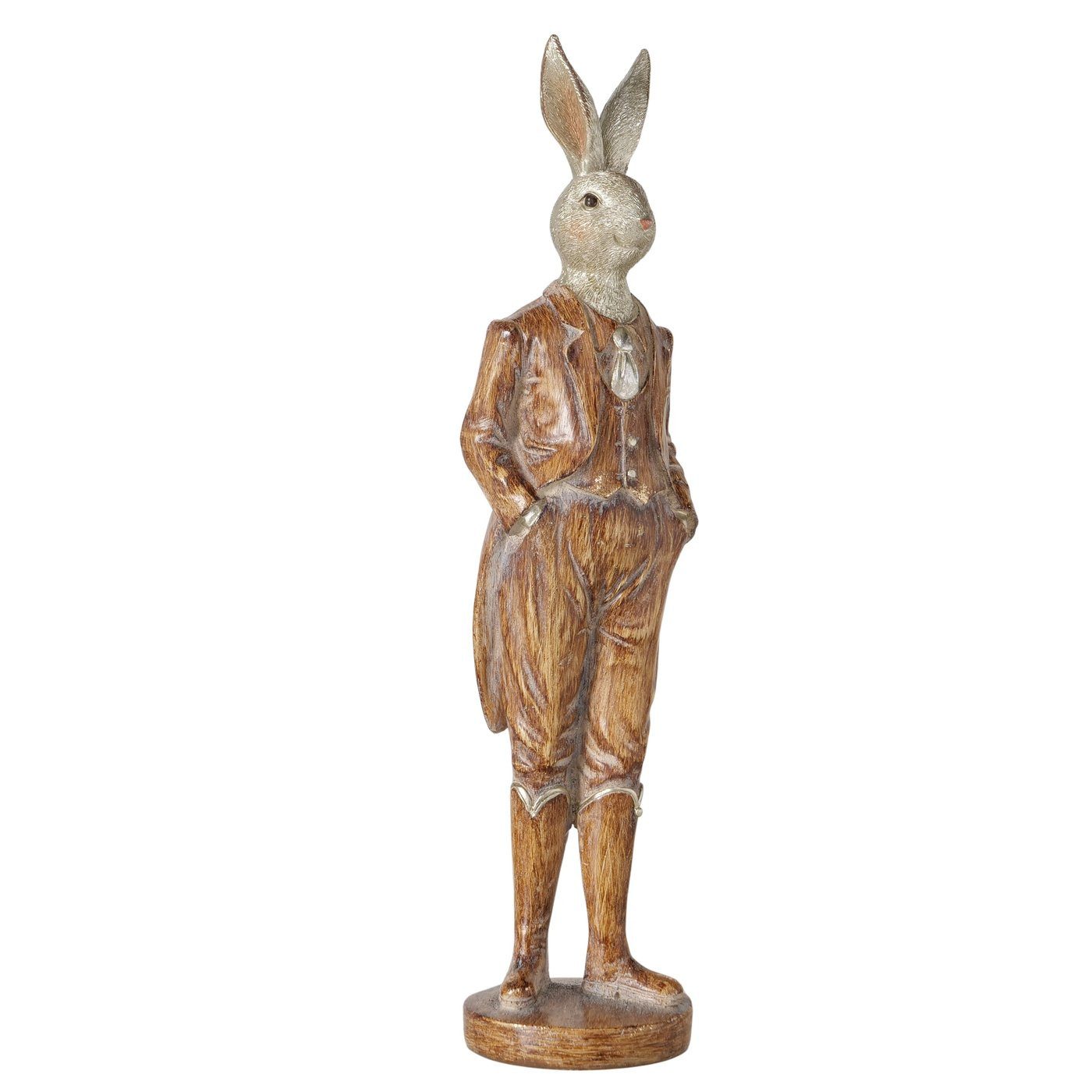 MF Osterfigur Deko Hasenfigur Lunaro Hasenpaar elegant 2er Set (2 St)