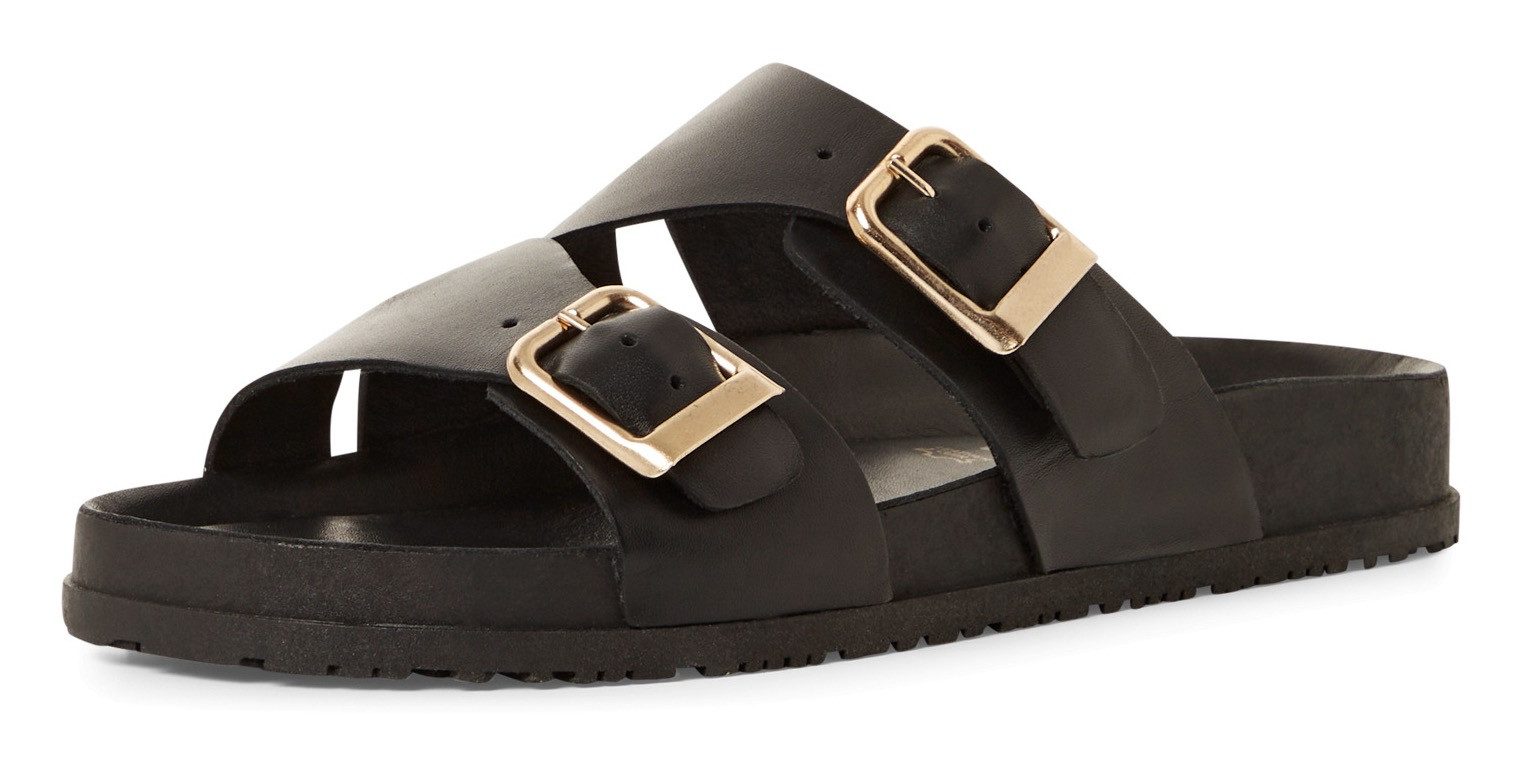 Tamaris Pantolette, Plateau, Sommerschuh, Strandschuh mit goldfarbenen Schn günstig online kaufen