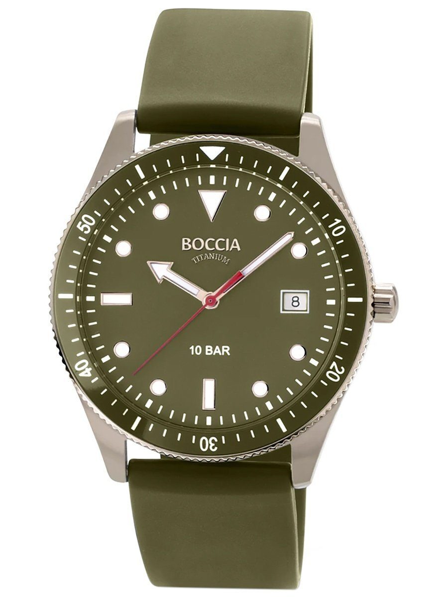 Boccia Quarzuhr Grün 10 Bar Wasserdicht, Wasserdicht bis 10 bar