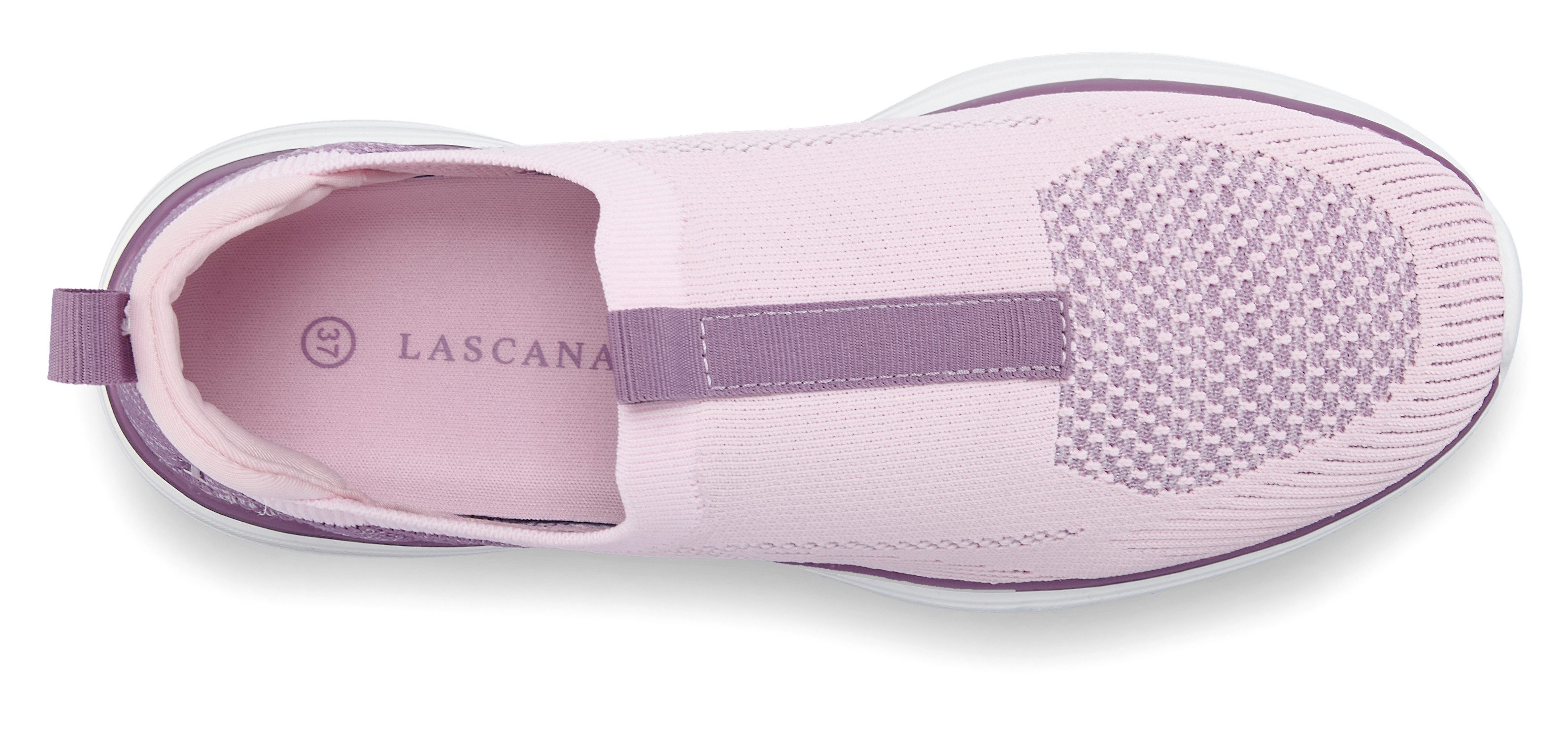 LASCANA ACTIVE Turnschuhe, Slip-On-Sneaker, Slipper, Freizeitschuh, Sneaker ultraleicht und bequem zum Reinschlüpfen VEGAN