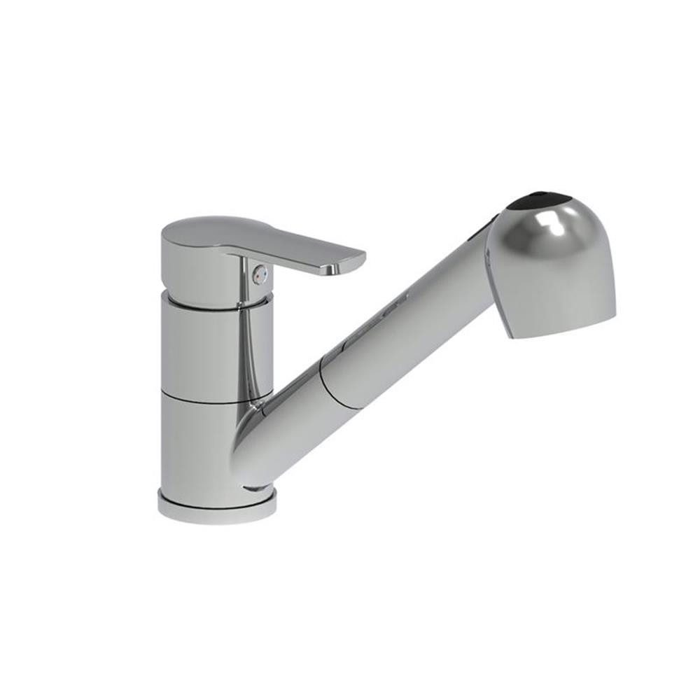 Naber Küchenarmatur LINEA Casa 2 mit herausziehbarer Schlauchbrause Chrom