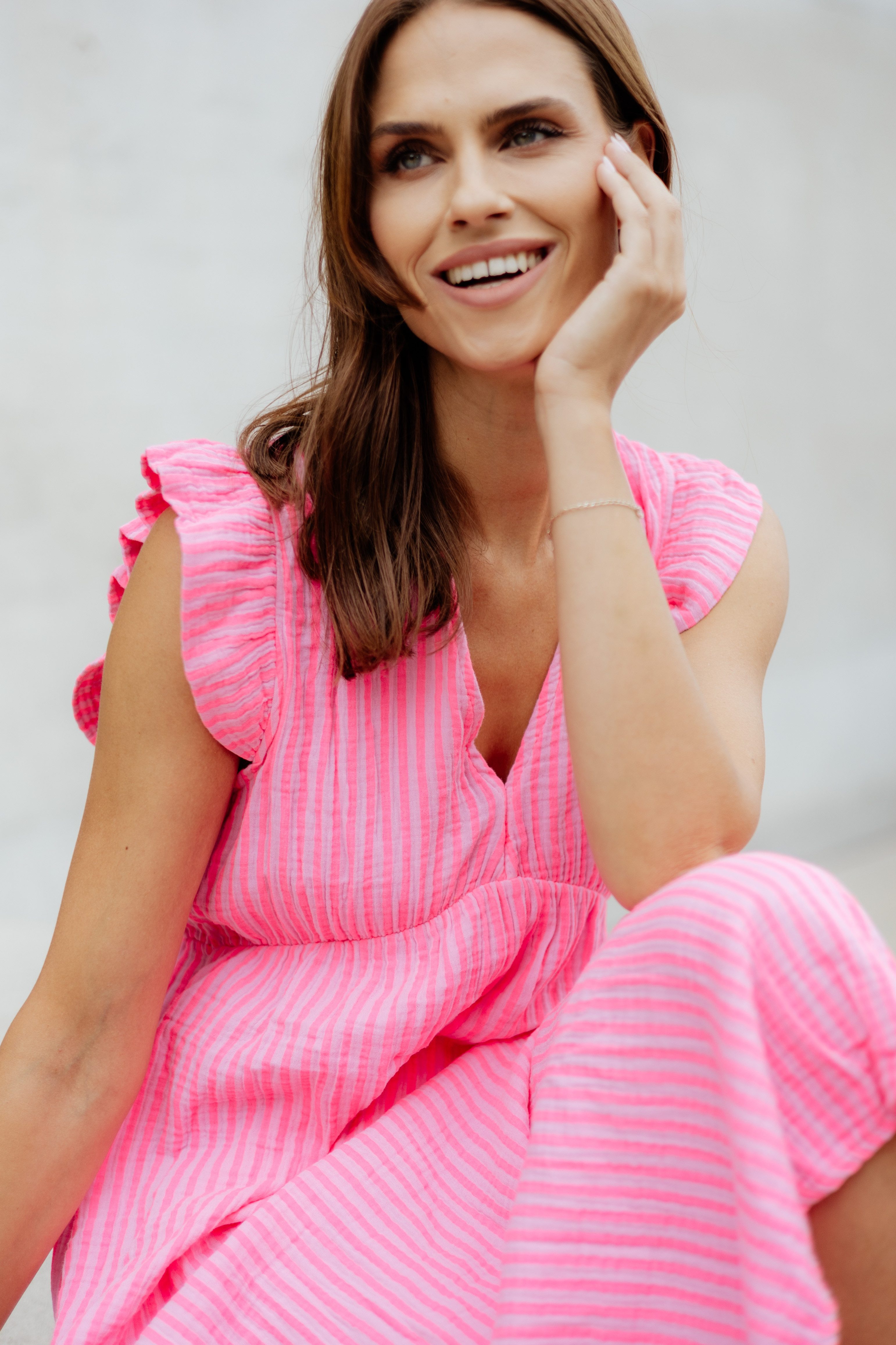 von Herzen Maxikleid Musselinkleid mit Streifen günstig online kaufen