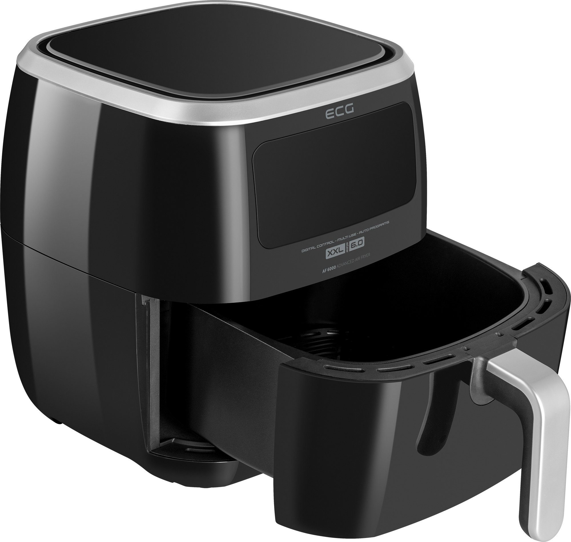 ECG Heißluftfritteuse, 1500 W, Hohe Kochleistung, Gesunder Lebensstil