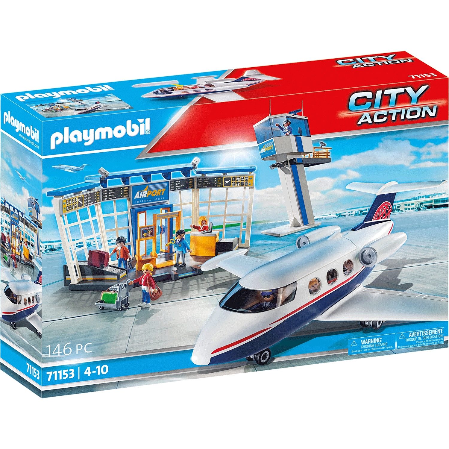Playmobil® 71153 City Action Flughafen mit Flugzeug und Tower Konstruktions günstig online kaufen