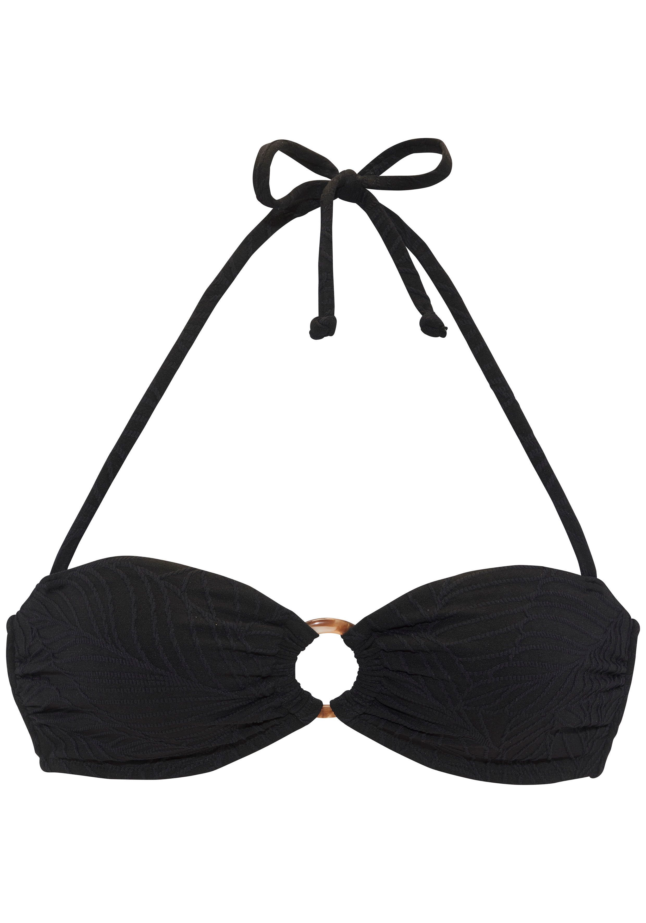 LASCANA Bandeau-Bikini-Top Fay, aus eleganter Strukturware