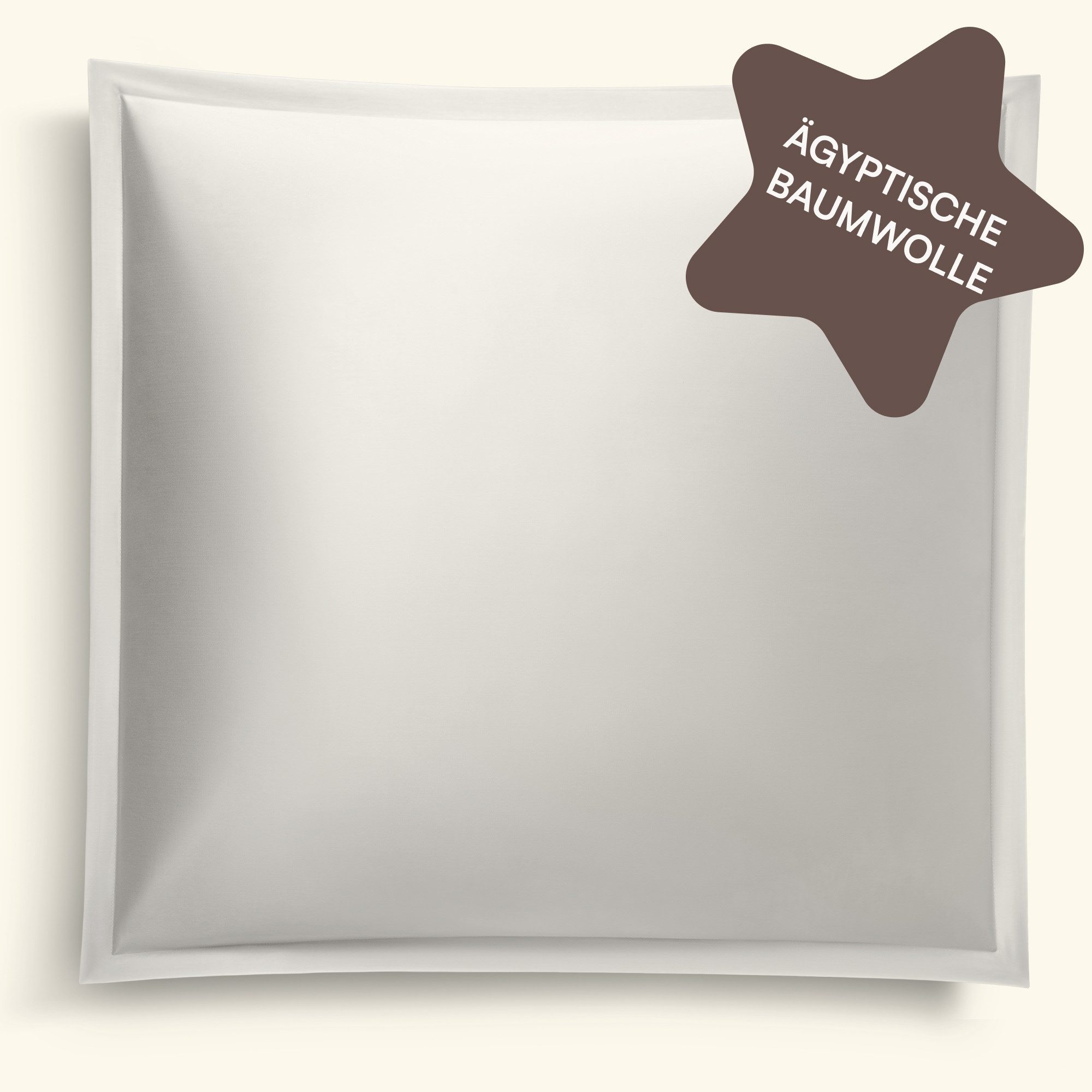 Amqua Kissenbezüge Mako Satin Kissenbezug mit Reißverschluss, Premium Bettwäsche, (1 Stück), 100% ägyptische Baumwolle, kuschelig weich