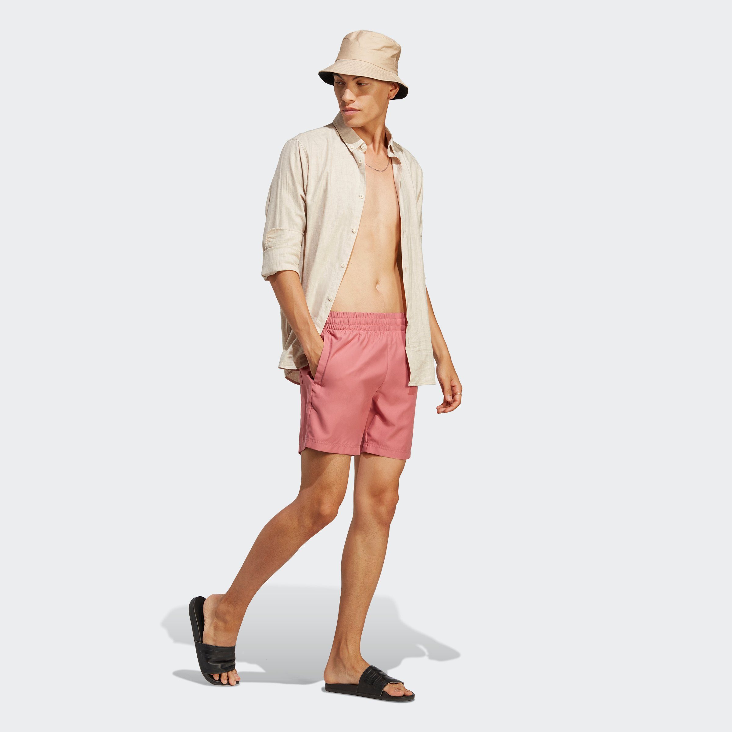 adidas Badehose ESSENTIALS Pink (1-St) ORIGINALS Performance Strata SOLID White /