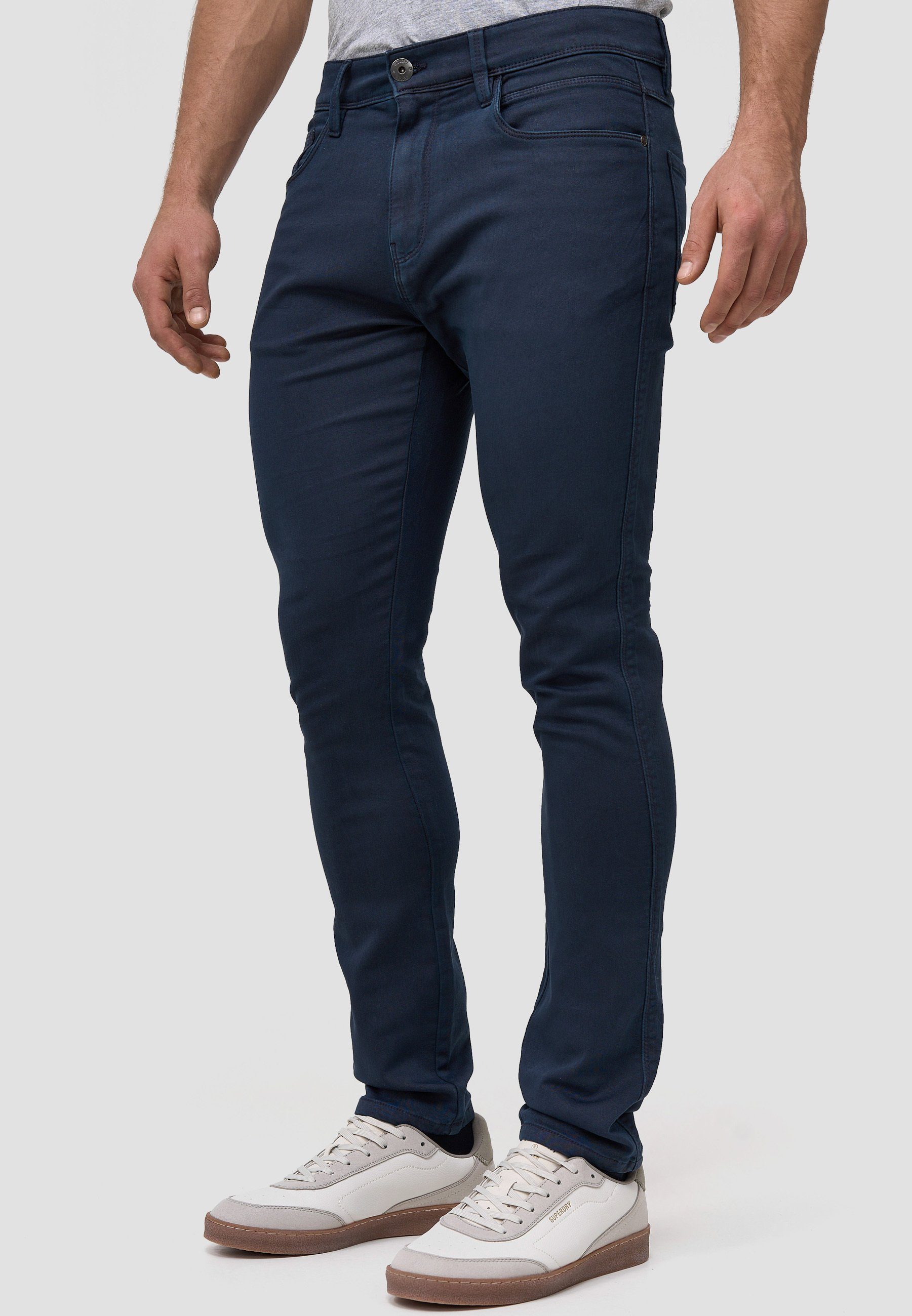 Indicode Slim-fit-Jeans Milos Navy