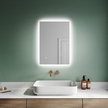 SONNI Badspiegel Badspiegel mit Beleuchtung,Badezimmerspiegel,LED,Touch,0x70/70x50
