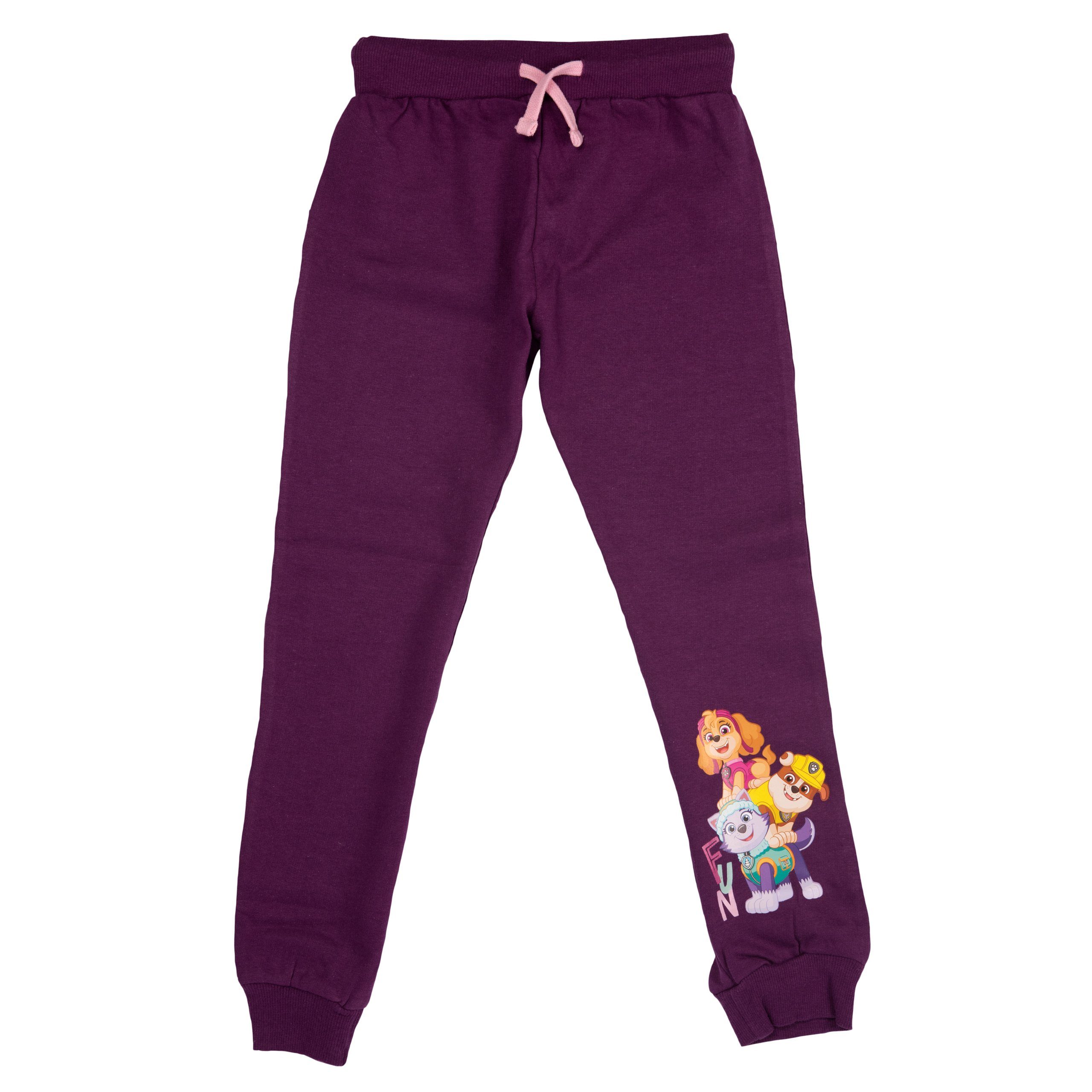 United Labels® Jogginghose Paw Patrol Jogginghose für Mädchen - Fun Kinder Lila