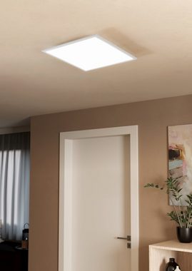EGLO LED Deckenleuchte Salobrena 1, Leuchtmittel inklusive, Deckenlampe, Wohnzimmerlampe, Küchenlampe, Bürolampe Weiß, Flurlampe