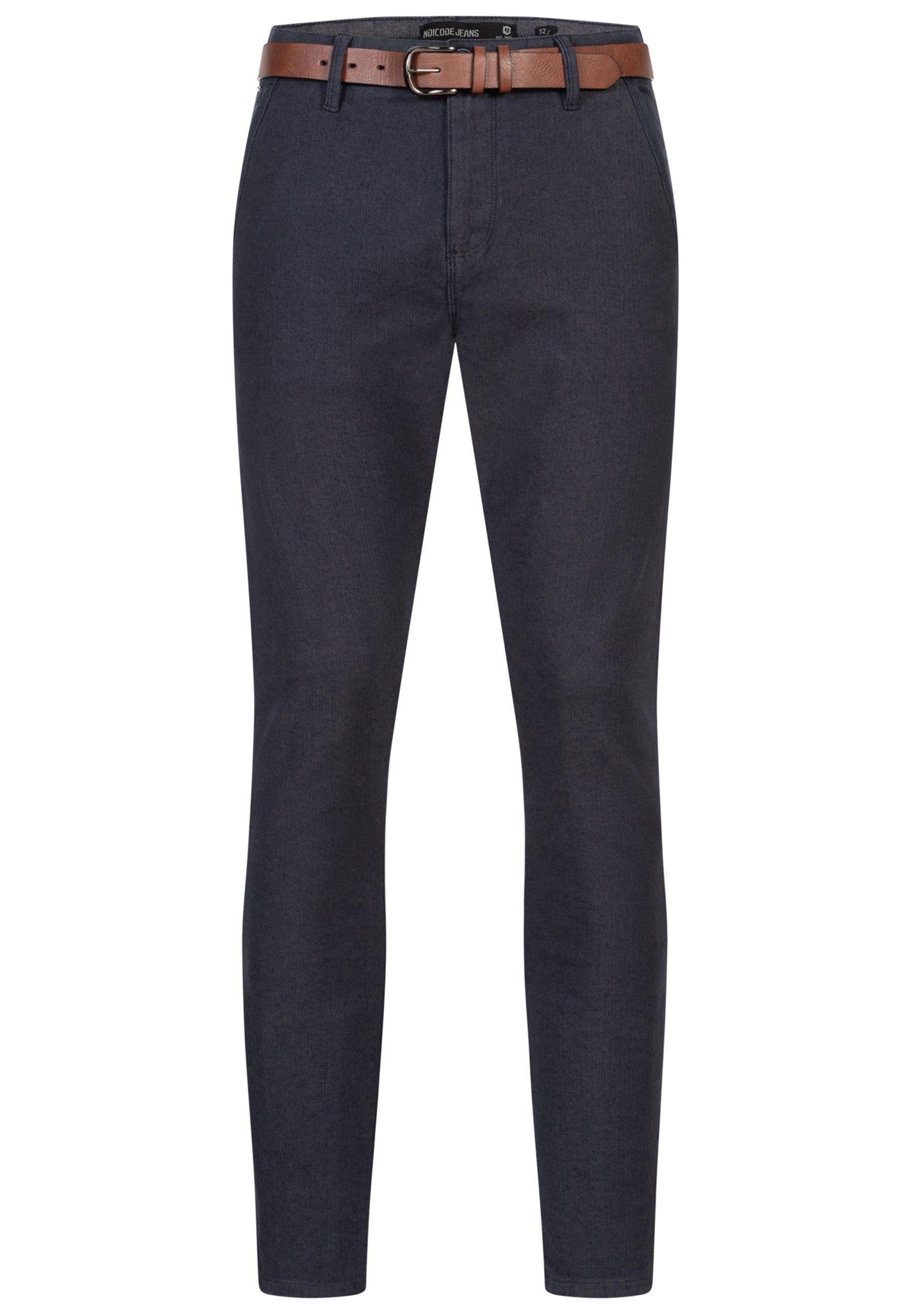 Bellon Indicode Mix INSan Navy Chinohose