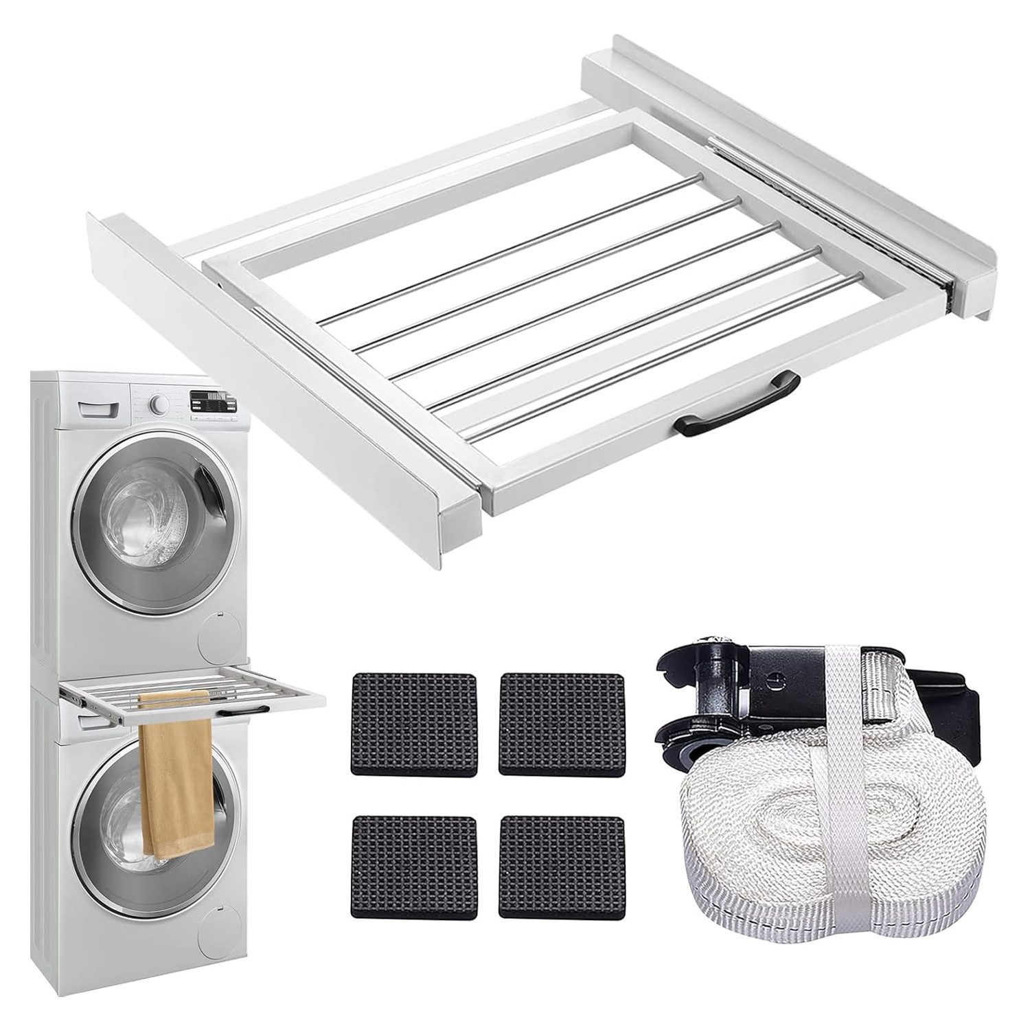 OSTWOLKE Zwischenbaurahmen Waschmaschinenzubehör Stapelrahmen Verbindungrah günstig online kaufen