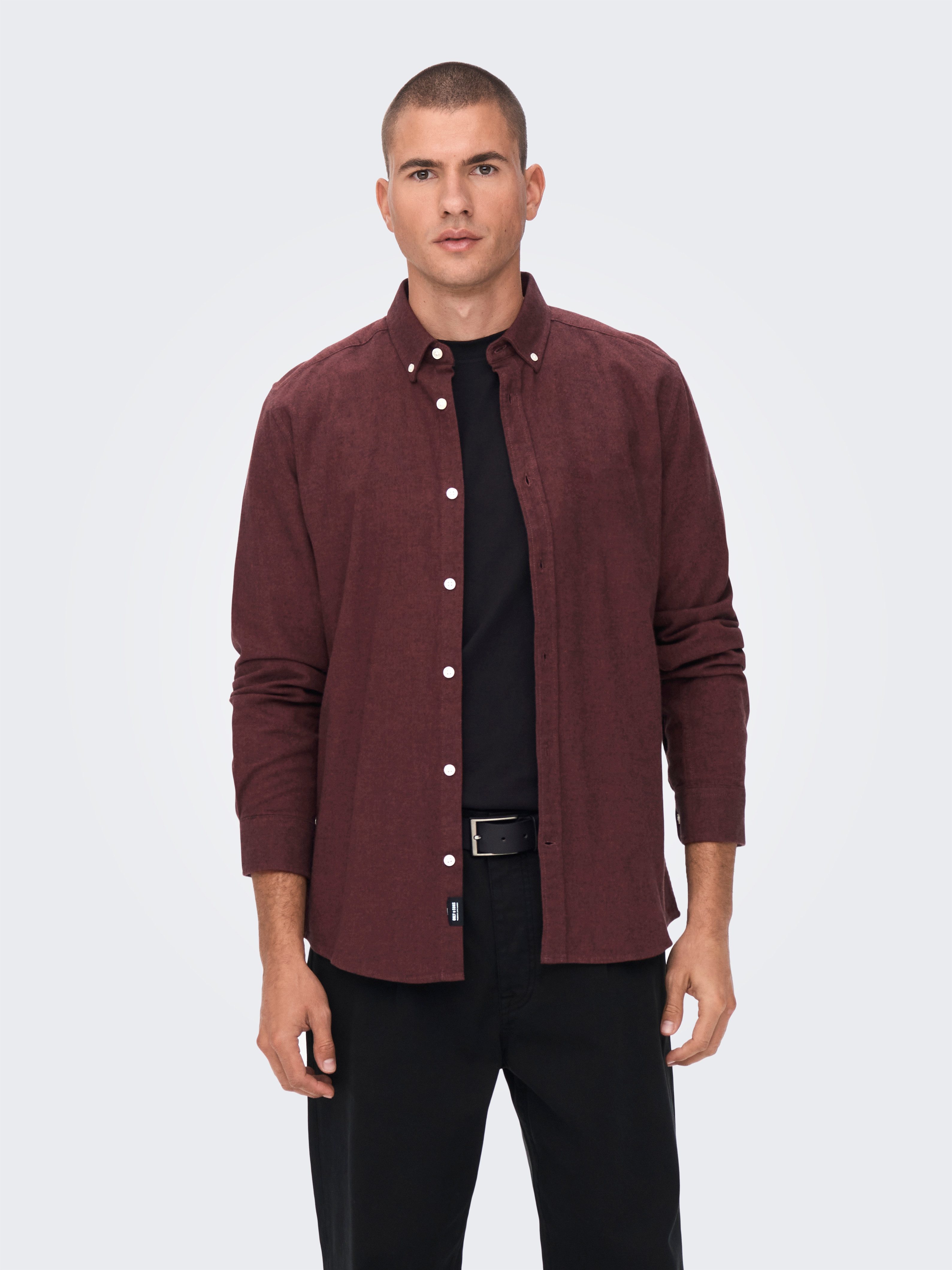 ONLY & SONS Langarmhemd ONSNIKOLA LS MELANGE SHIRT OTL günstig online kaufen