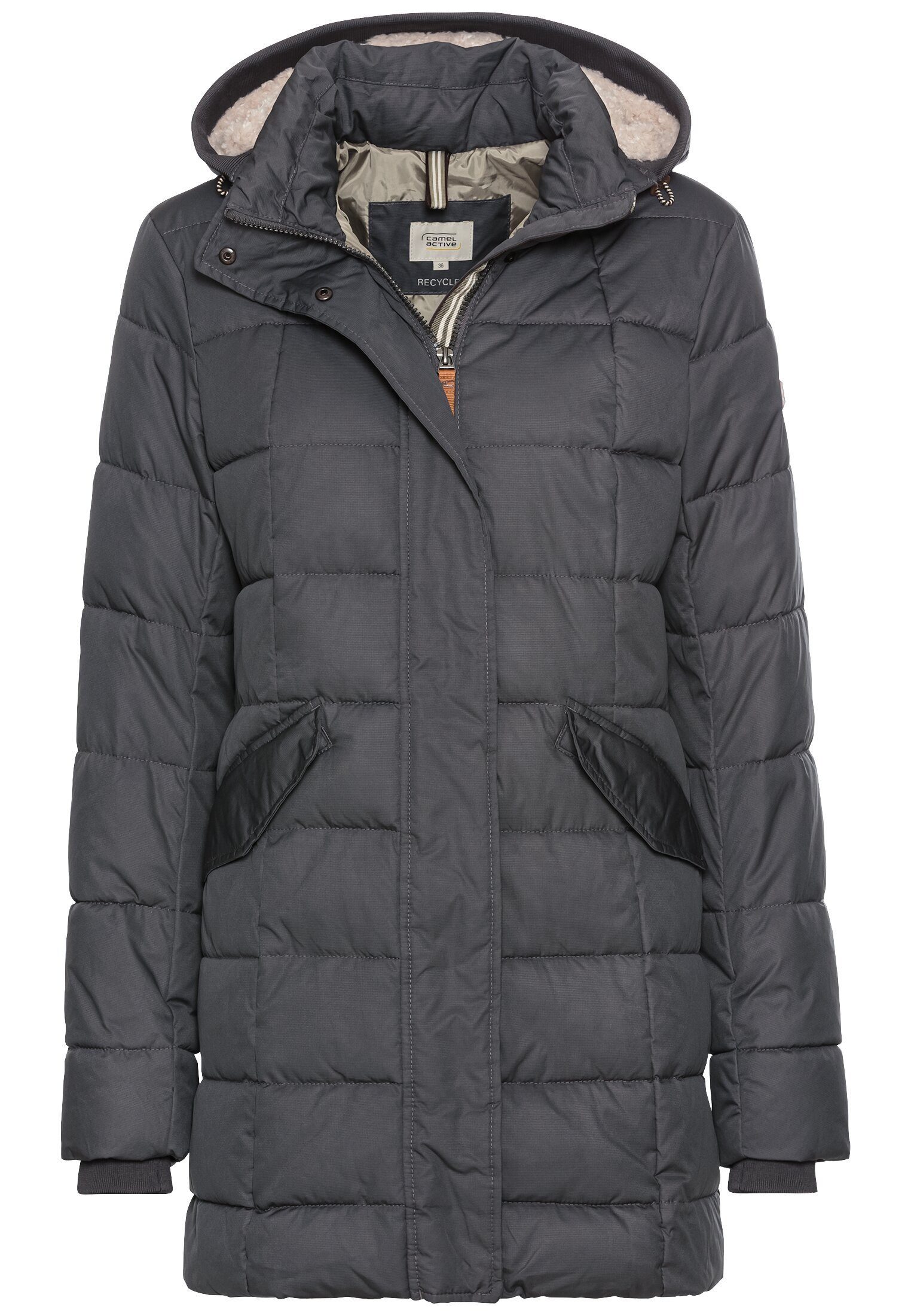 camel active Steppmantel Gesteppte Jacke mit abnehmbarer Kapuze günstig online kaufen