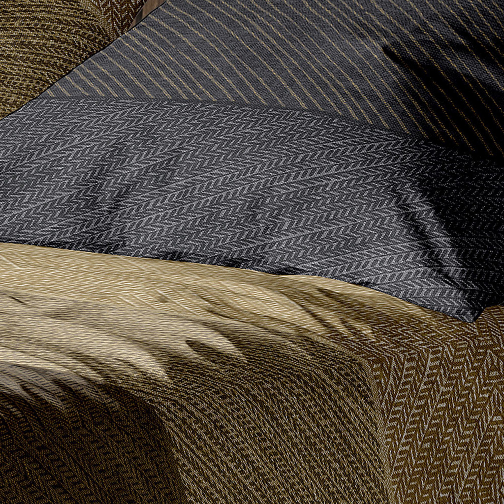 Irisette Bettwäsche Bettwäsche Irisette Biber Koala 8430-40 Honig Anthrazit Gold 155x220, 2 teilig