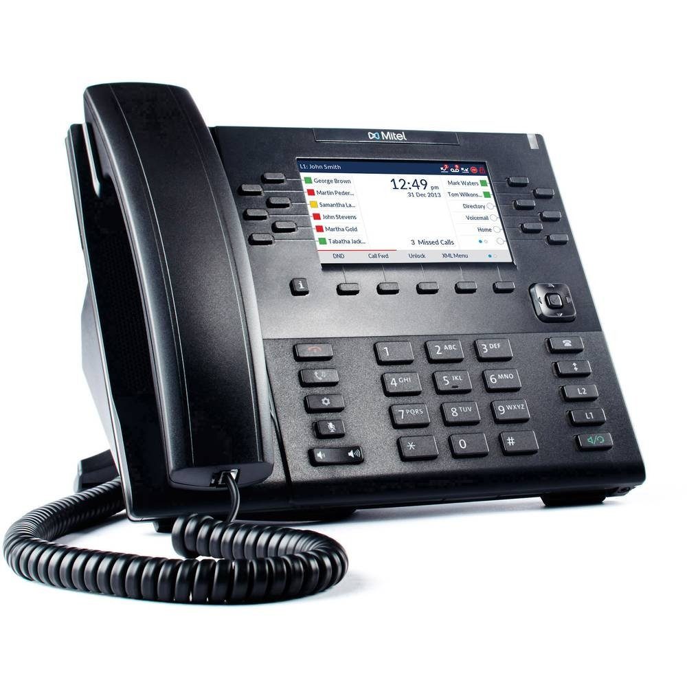 Mitel 6869i SIP Telefon - schnurgebundenes Telefon - schwarz Kabelgebundenes Telefon