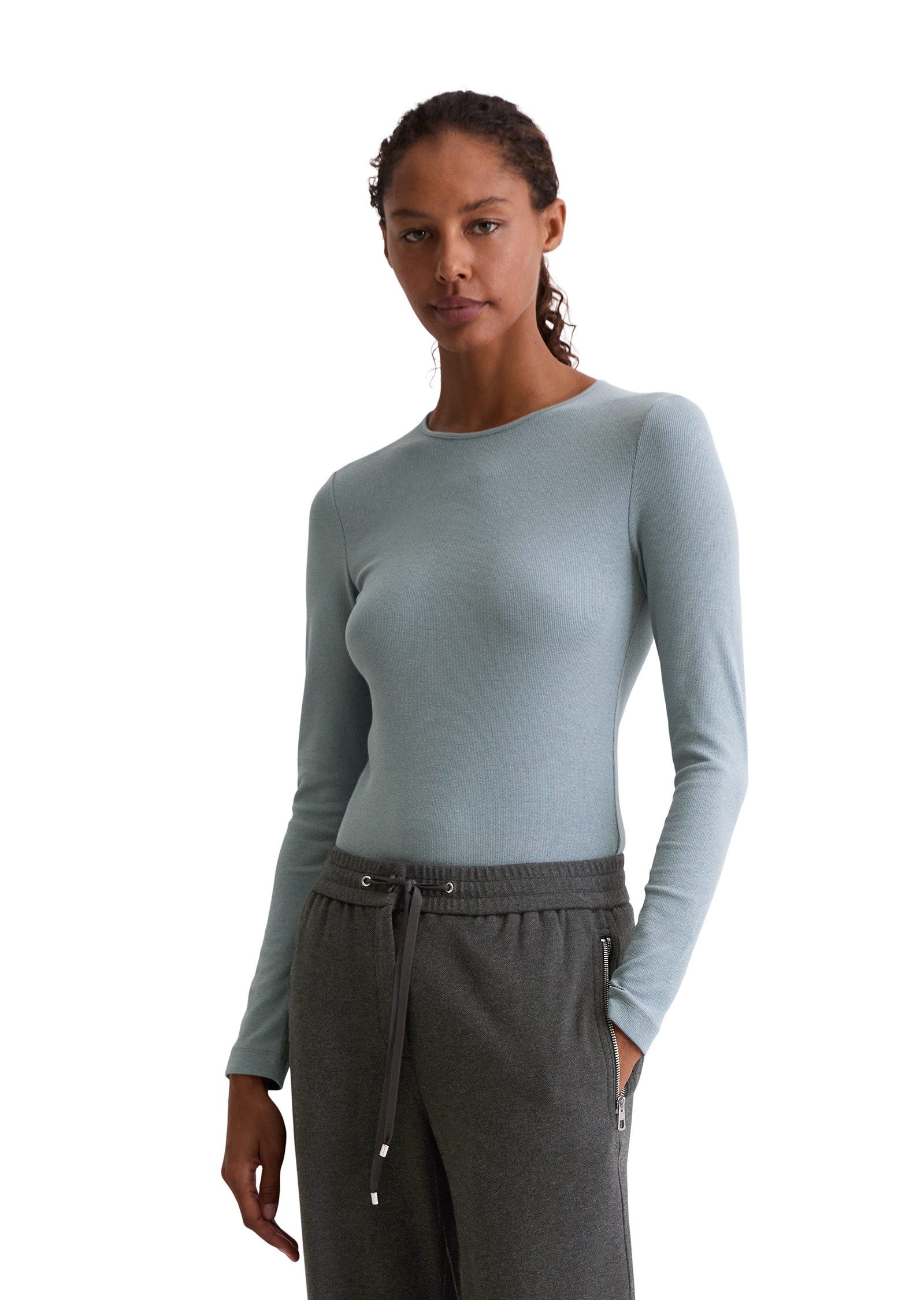 Marc O'Polo Langarmshirt aus TENCEL™ Modal-Baumwolle-Mix günstig online kaufen