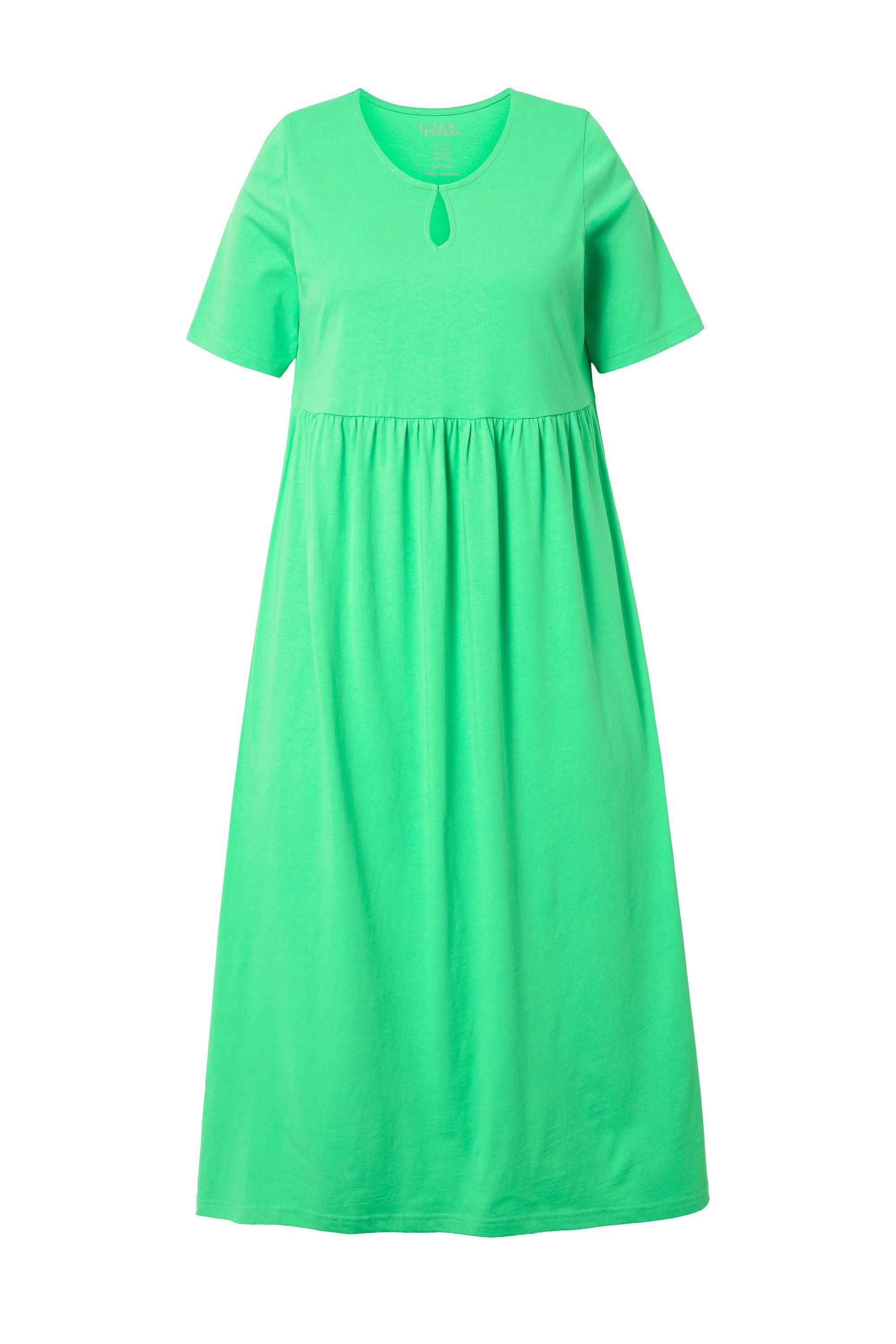 Ulla Popken Maxikleid Maxikleid A-Linie Rundhals günstig online kaufen