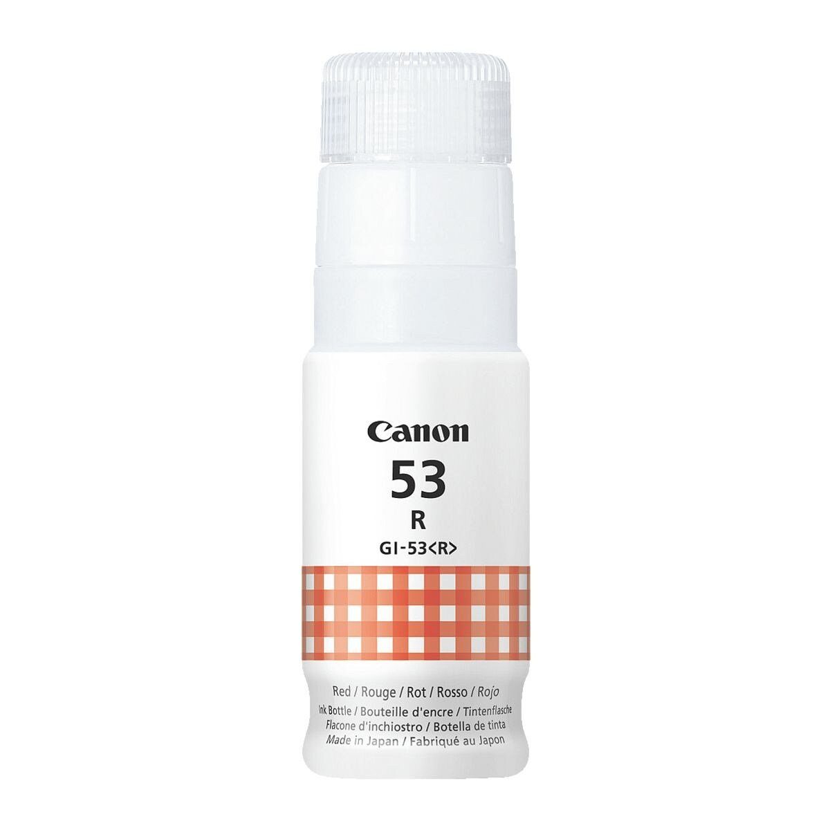 Canon GI-53 R Tintenpatrone (60 ml, Original Tintenflasche, rot)