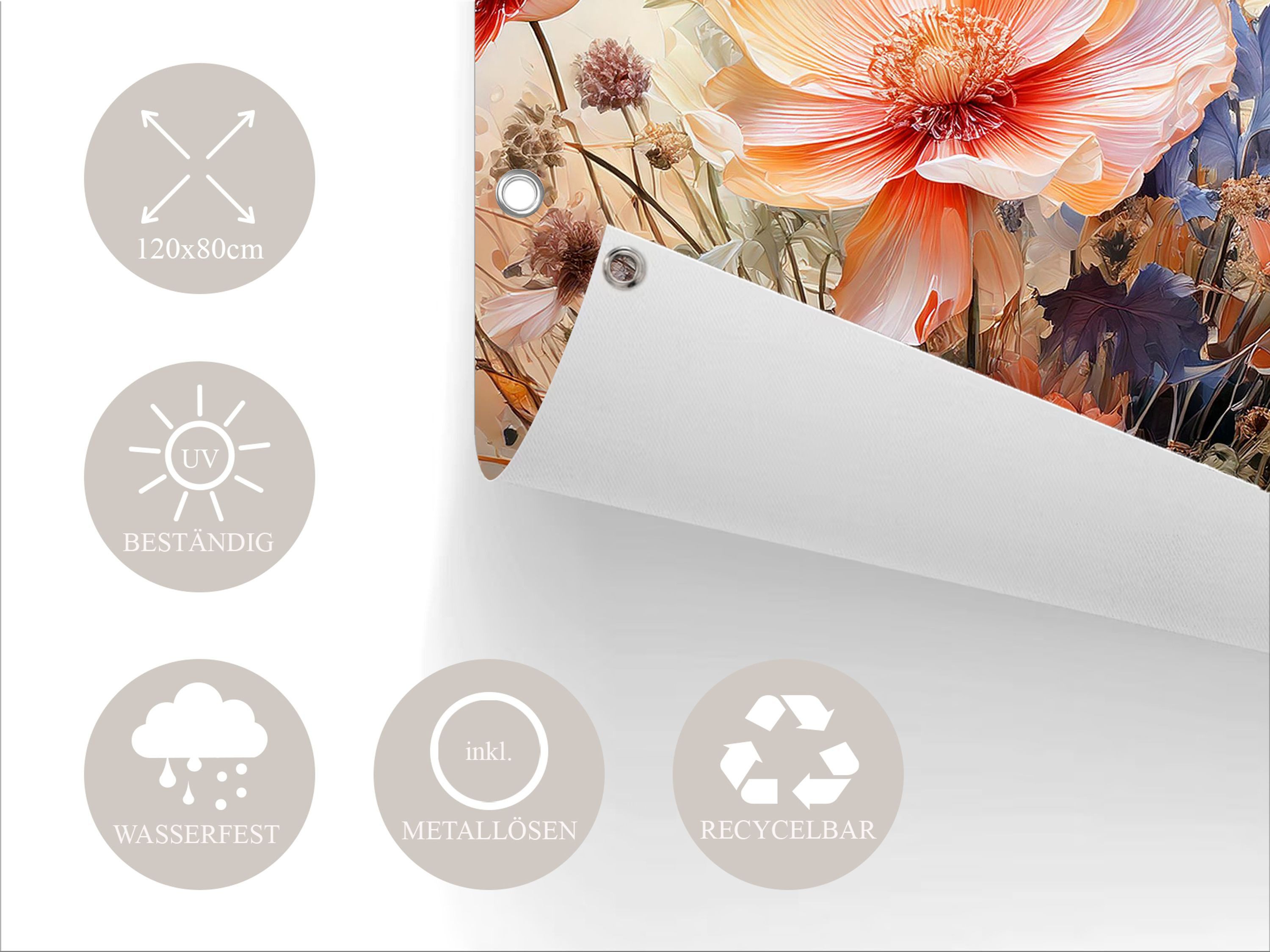 artissimo Poster Garten-Poster XXL 120x80cm Gartendeko günstig online kaufen