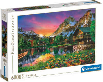 Clementoni® Puzzle High Quality Collection, See in den Alpen, 6000 Puzzleteile, Made in Europe; FSC® - schützt Wald - weltweit