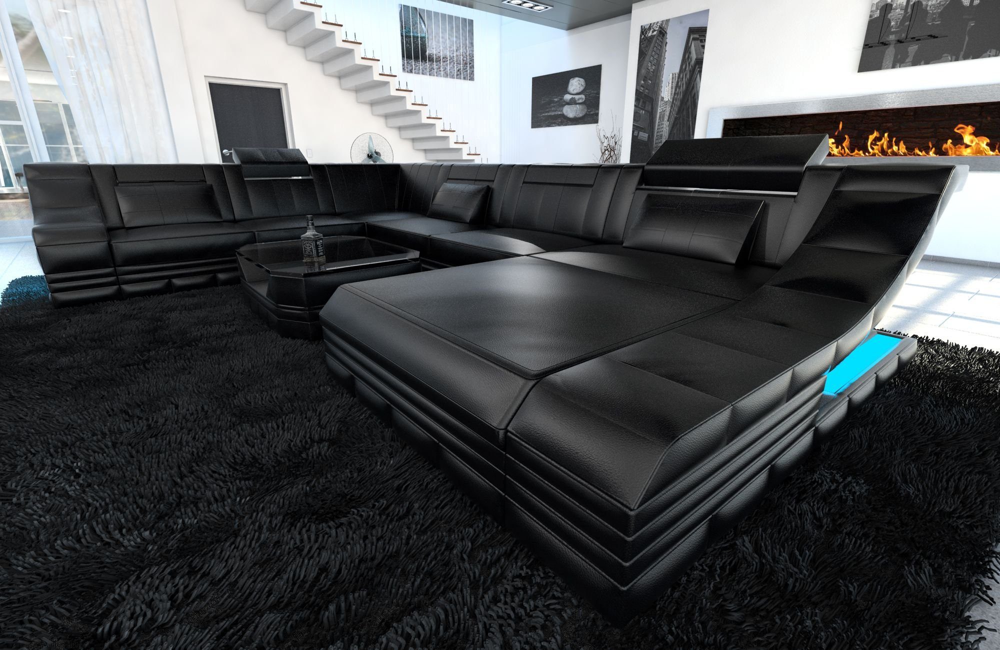 Sofa Dreams Wohnlandschaft Ledercouch Sofa Leder günstig online kaufen