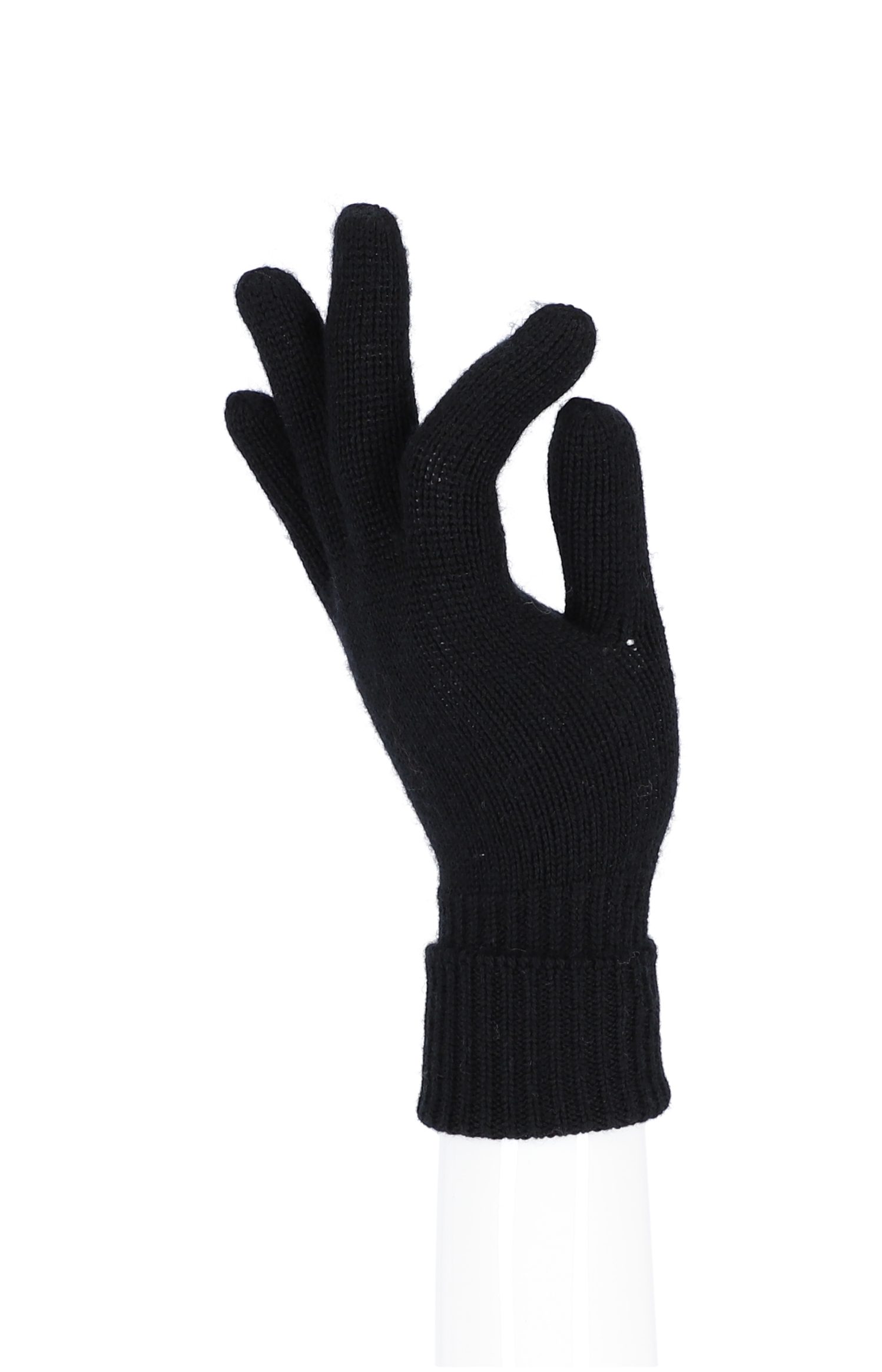 halsüberkopf Accessoires Strickhandschuhe Fingerhandschuh Damen weiche Handschuhe Damen schwarz