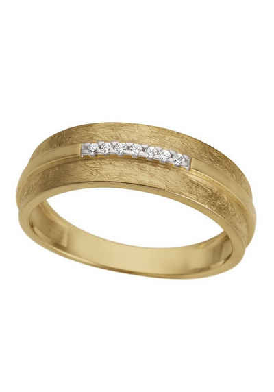 Firetti Diamantring Schmuck Geschenk Gold 333 Damenring Goldring Diamant, mit Brillanten