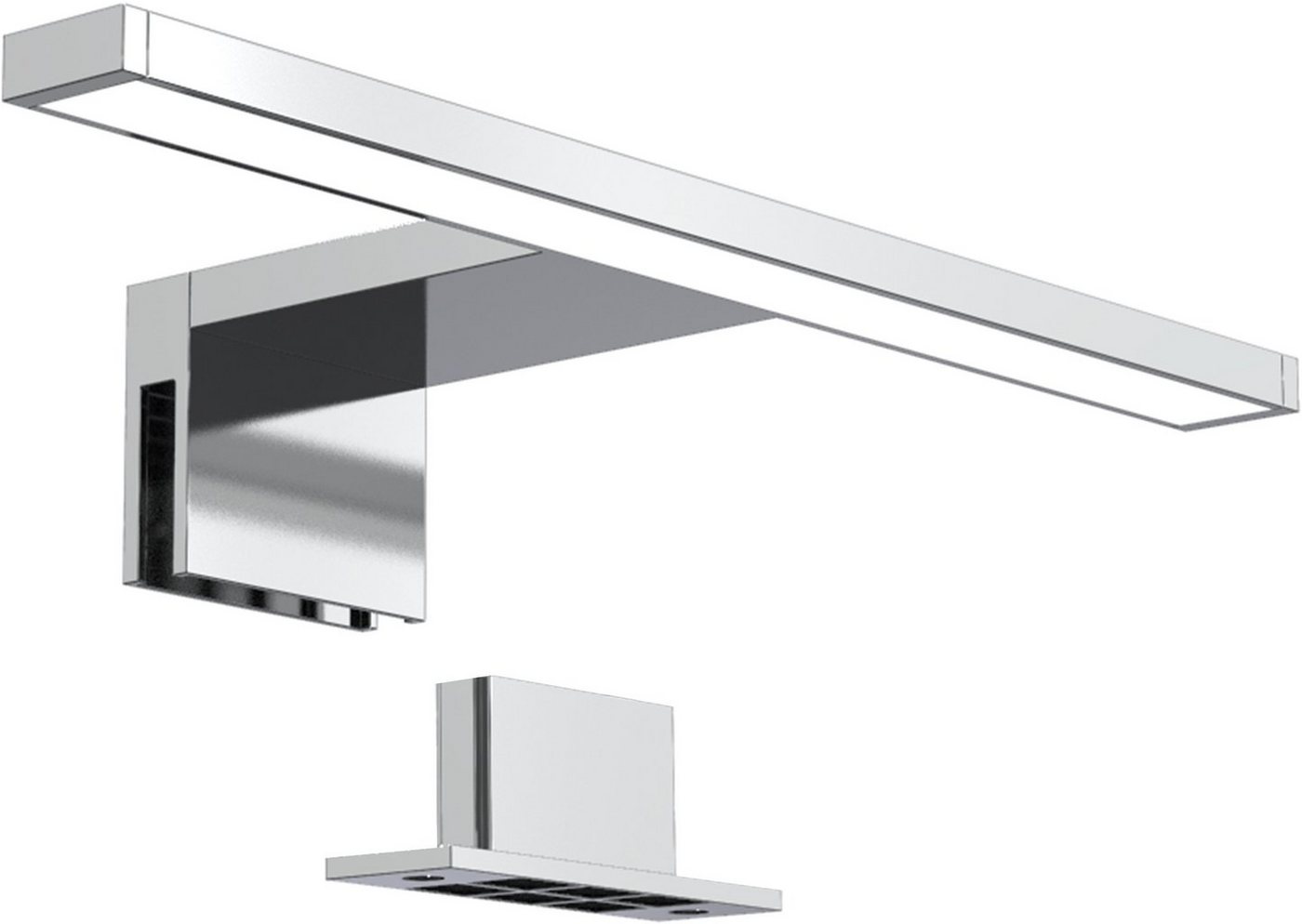 B.K.Licht Spiegelleuchte Carina, LED fest integriert, Neutralweiß, LED, Spiegellampe, Badezimmer, Beleuchtung, IP44, Schminklicht