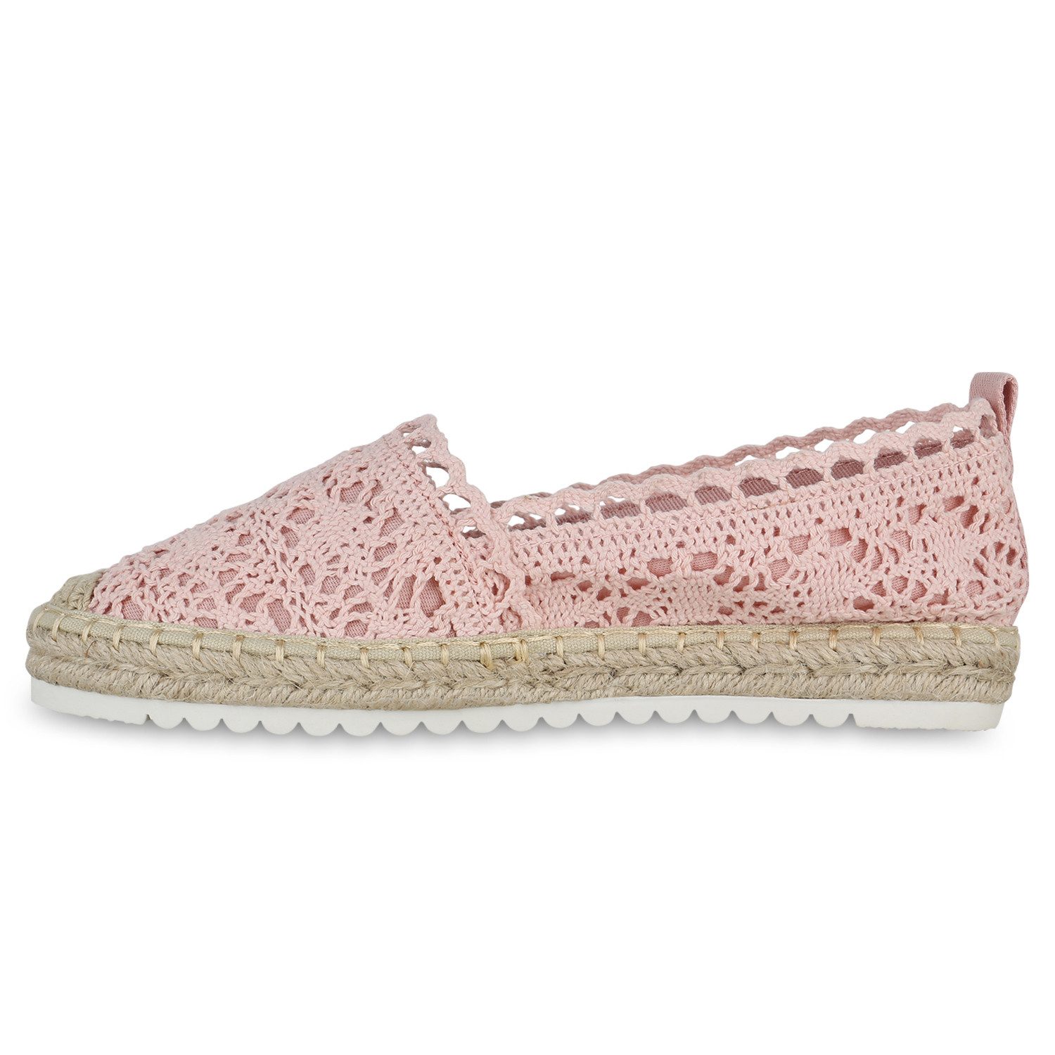 VAN HILL 841310 Espadrille Damen Espadrilles Slippers Spitze Bast Profil-So günstig online kaufen