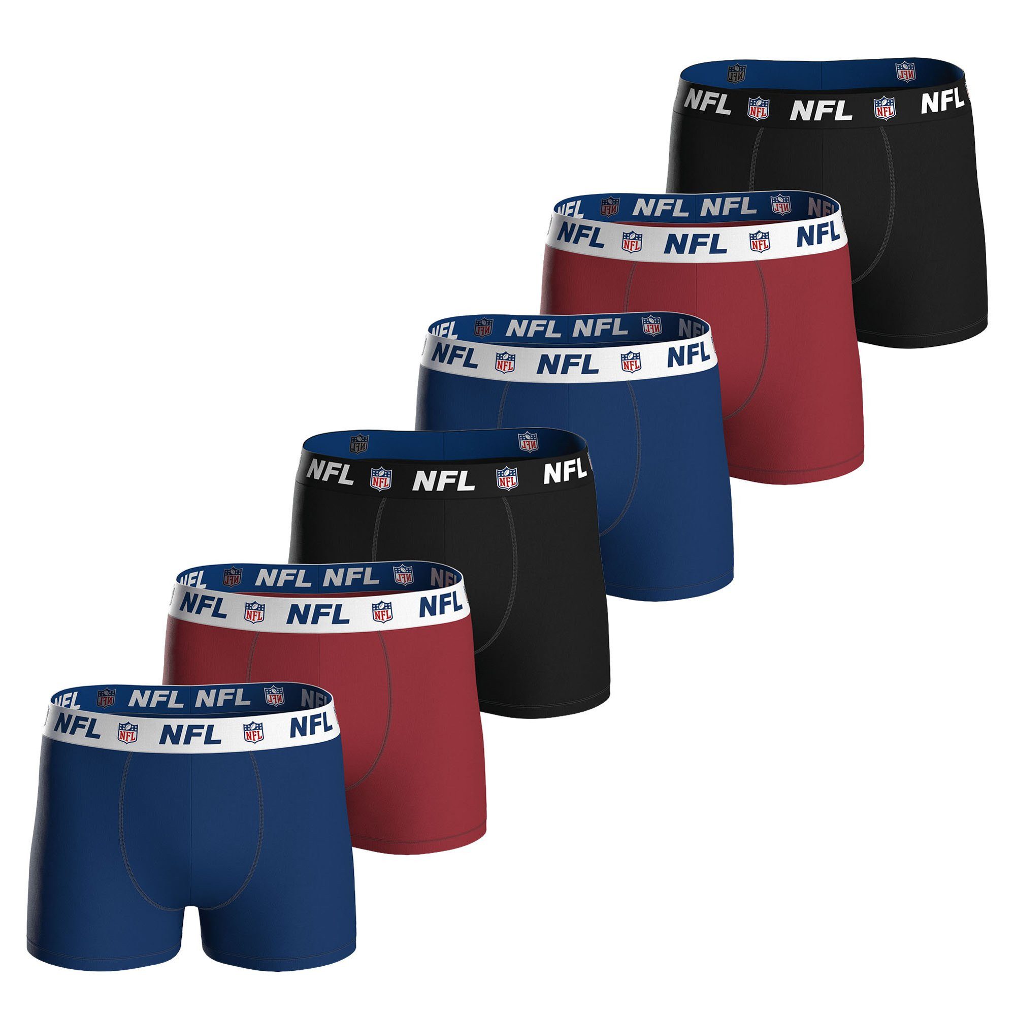 NFL Boxer Herren Boxershort 6er Pack Baumwolle (Packung, 6er Pack) günstig online kaufen