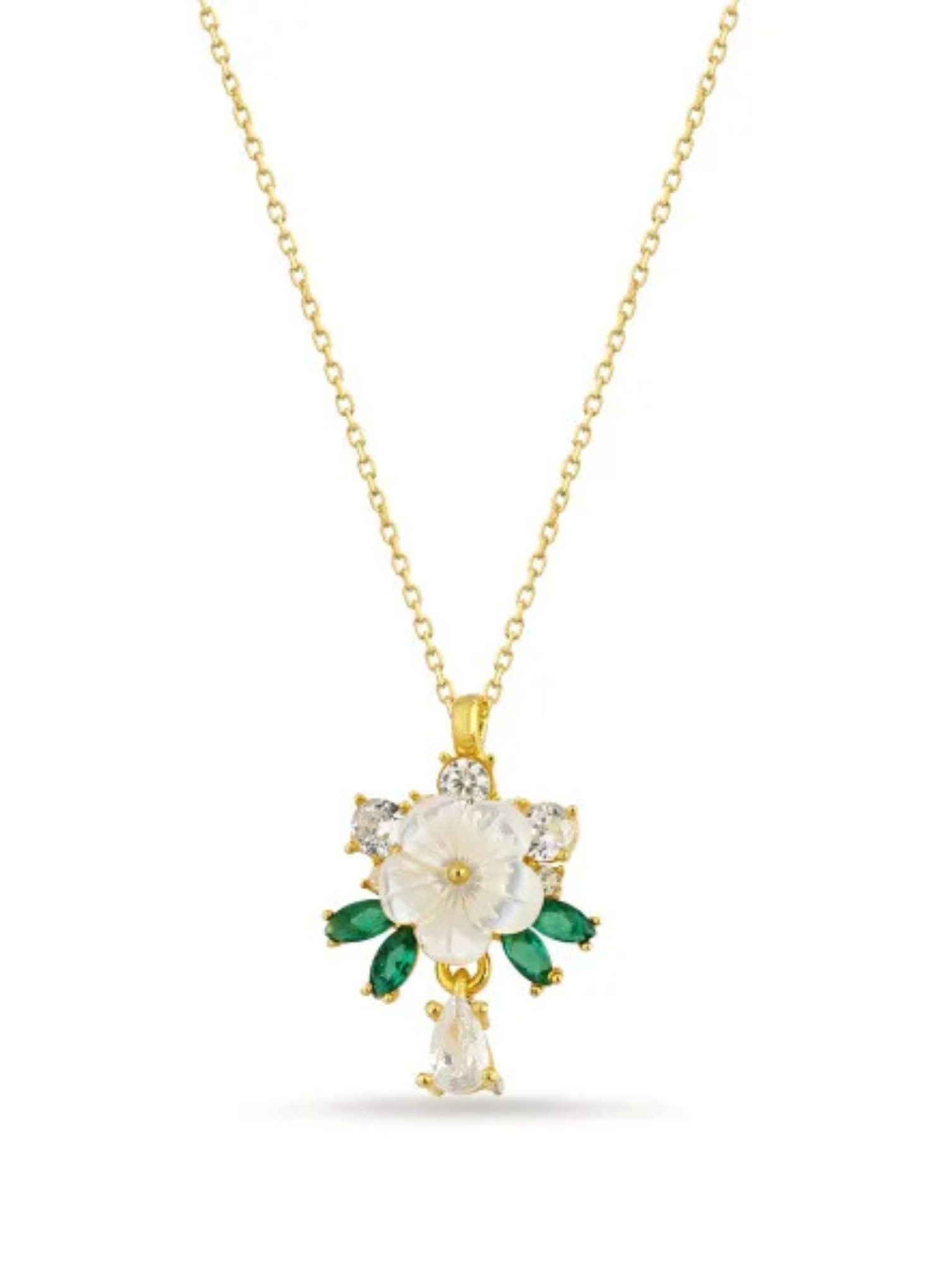 Charm-Kette Monoi Leaves Halskette