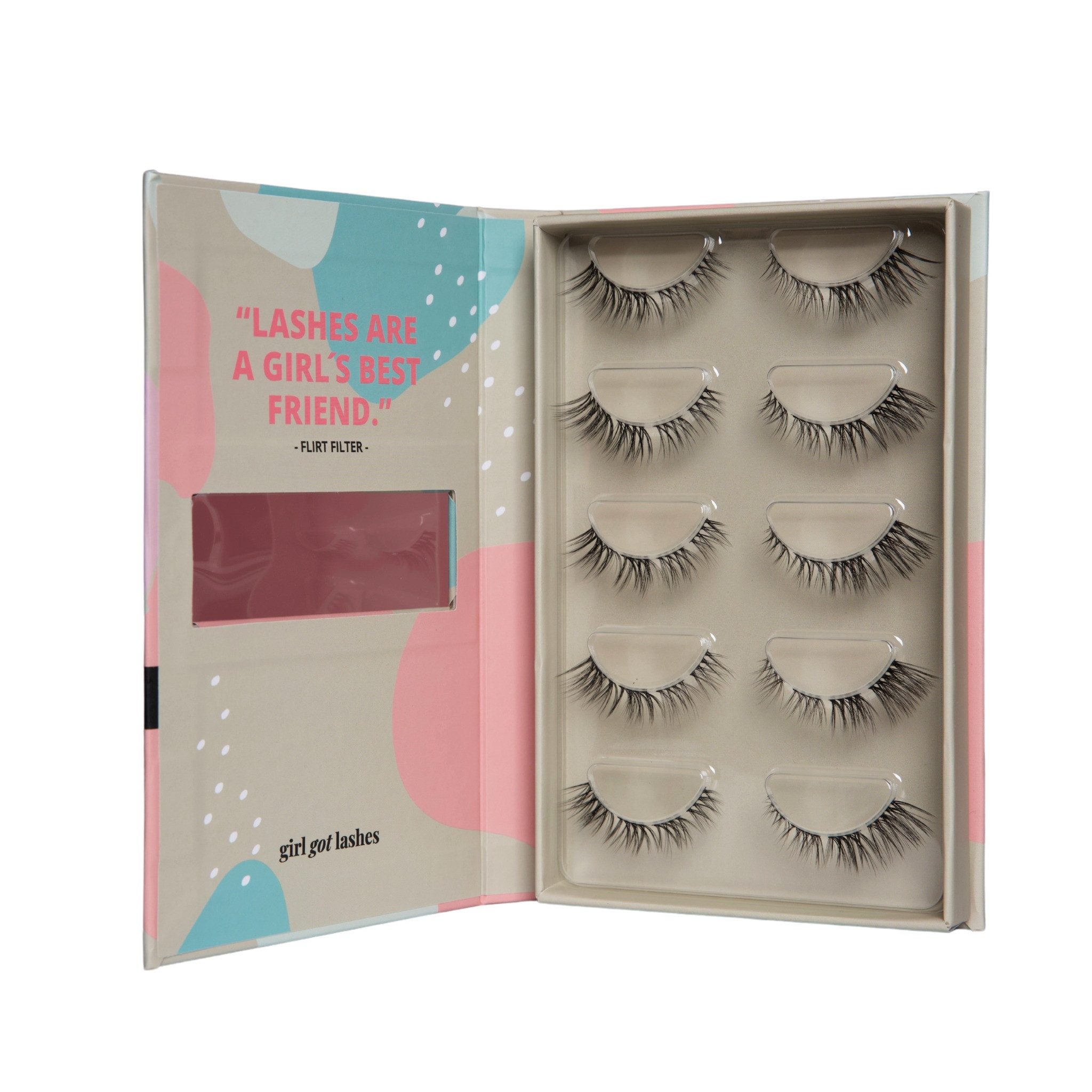 GirlGotLashes Bandwimpern GirlGotLashes DIY Wimpernverlängerung für Zuhause 5 Wimpernpaare, 5-7 Tage Haltbarkeit, besonders vielfältige Looks
