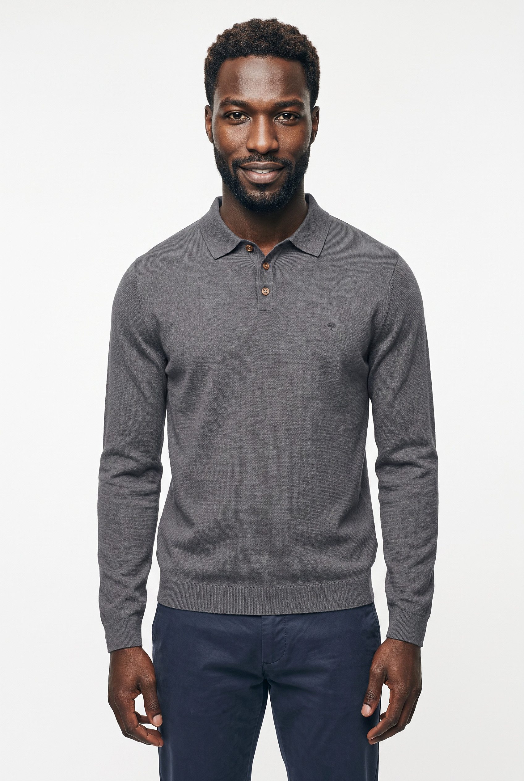 FYNCH-HATTON Strickpullover mit Logo Stickerei