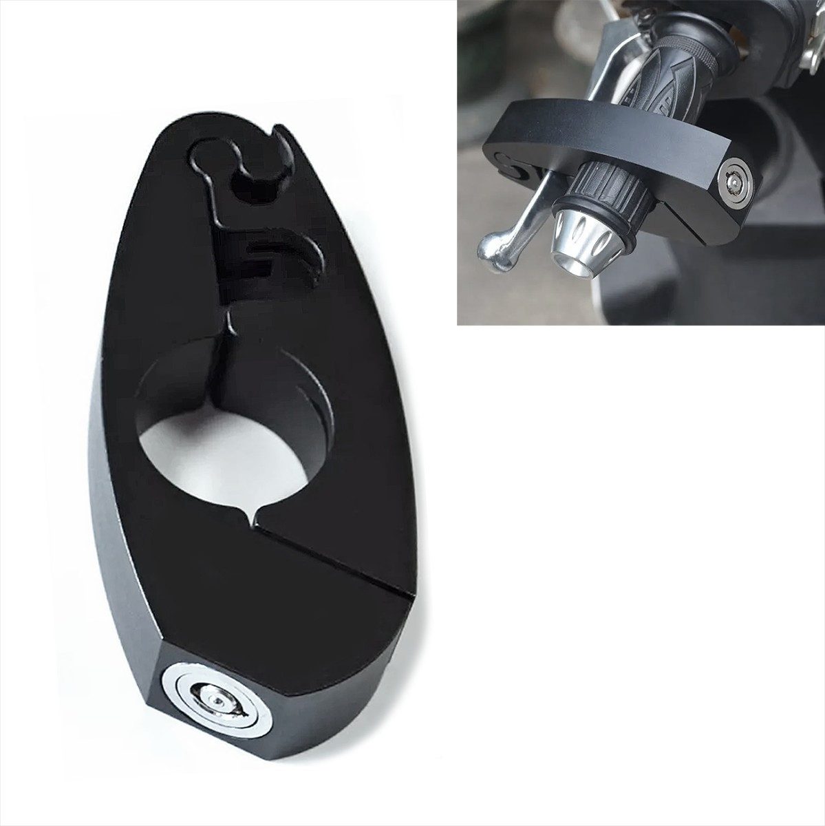 Tourtecs Bremsscheibenschloss Bremshebelschloss für BMW R 1250 / 1150 GS / Adventure BHS2 schwarz