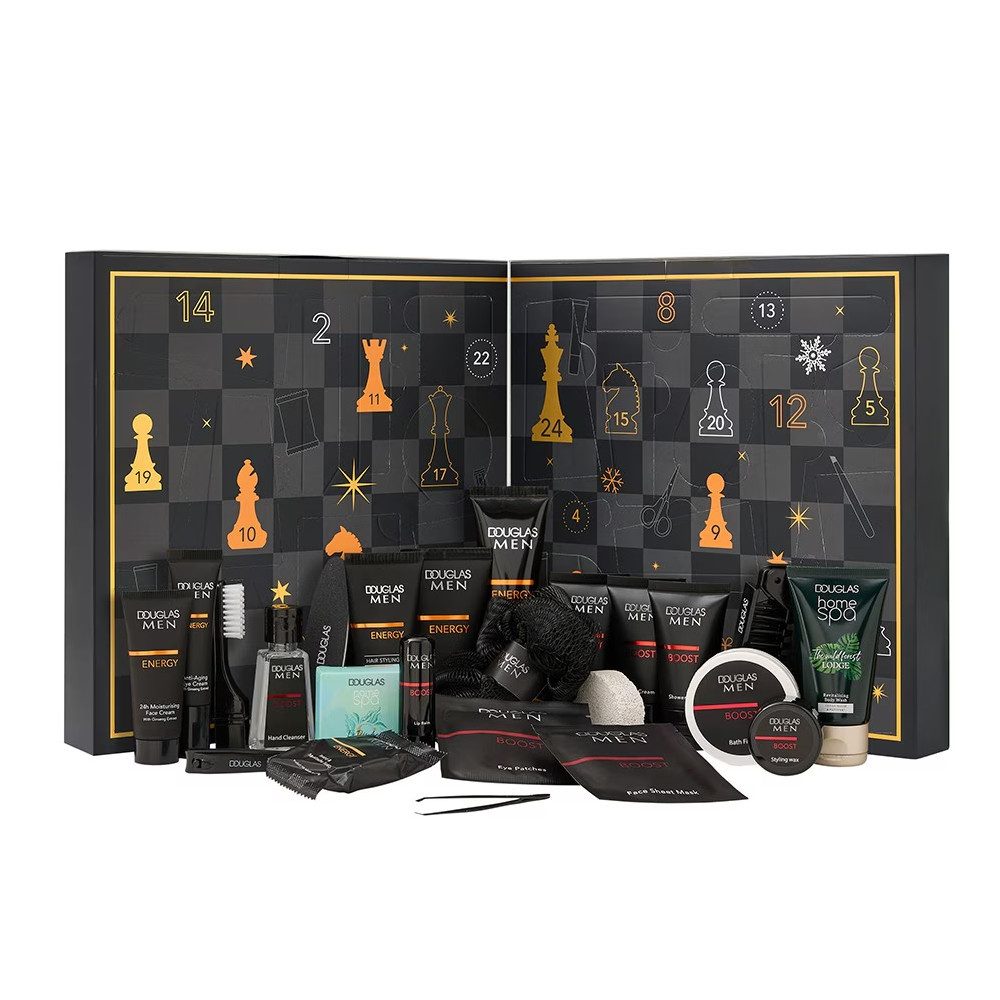 Douglas Adventskalender Douglas Men Pflege Adventskalender 2025 – 24 Pflege-Überraschungen (24-tlg), 24 Pflege-Highlights für Männer – von Creme bis Bartseife